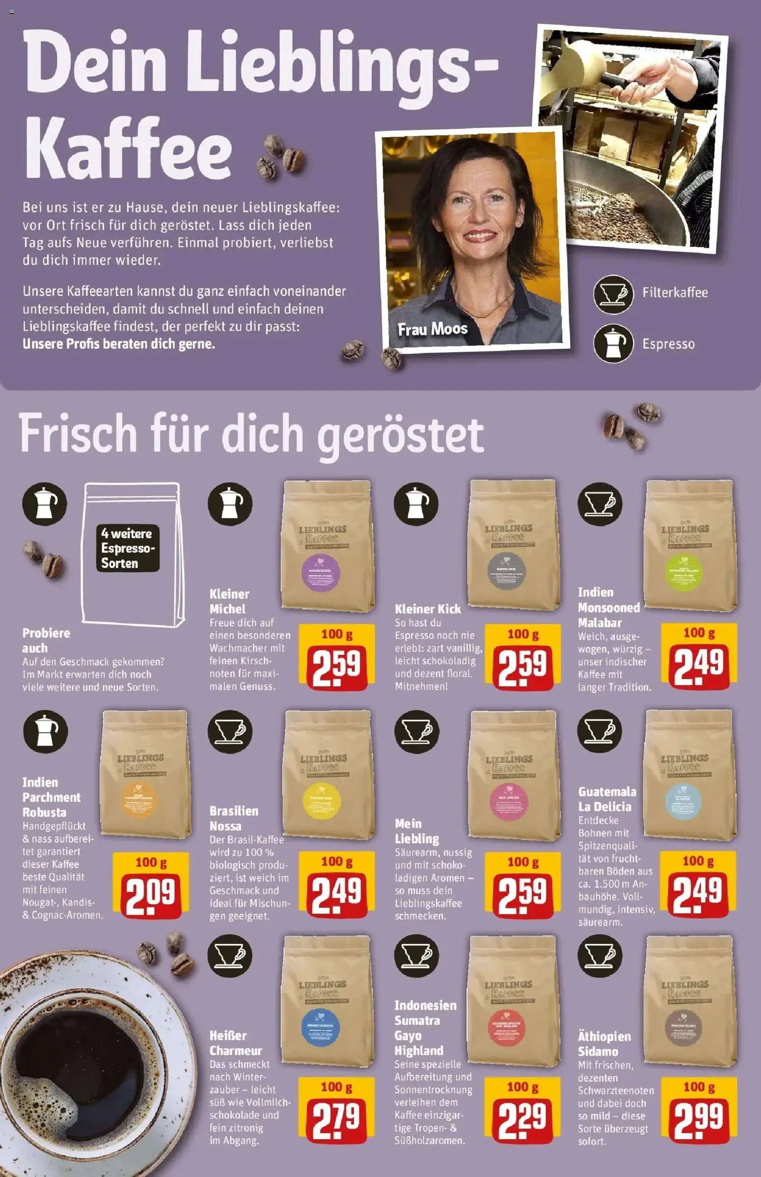 Rewe Prospekt Heppenheim – gültig ab 27.07.2026 | Seite: 14 | Produkte: Kaffee, Schokolade