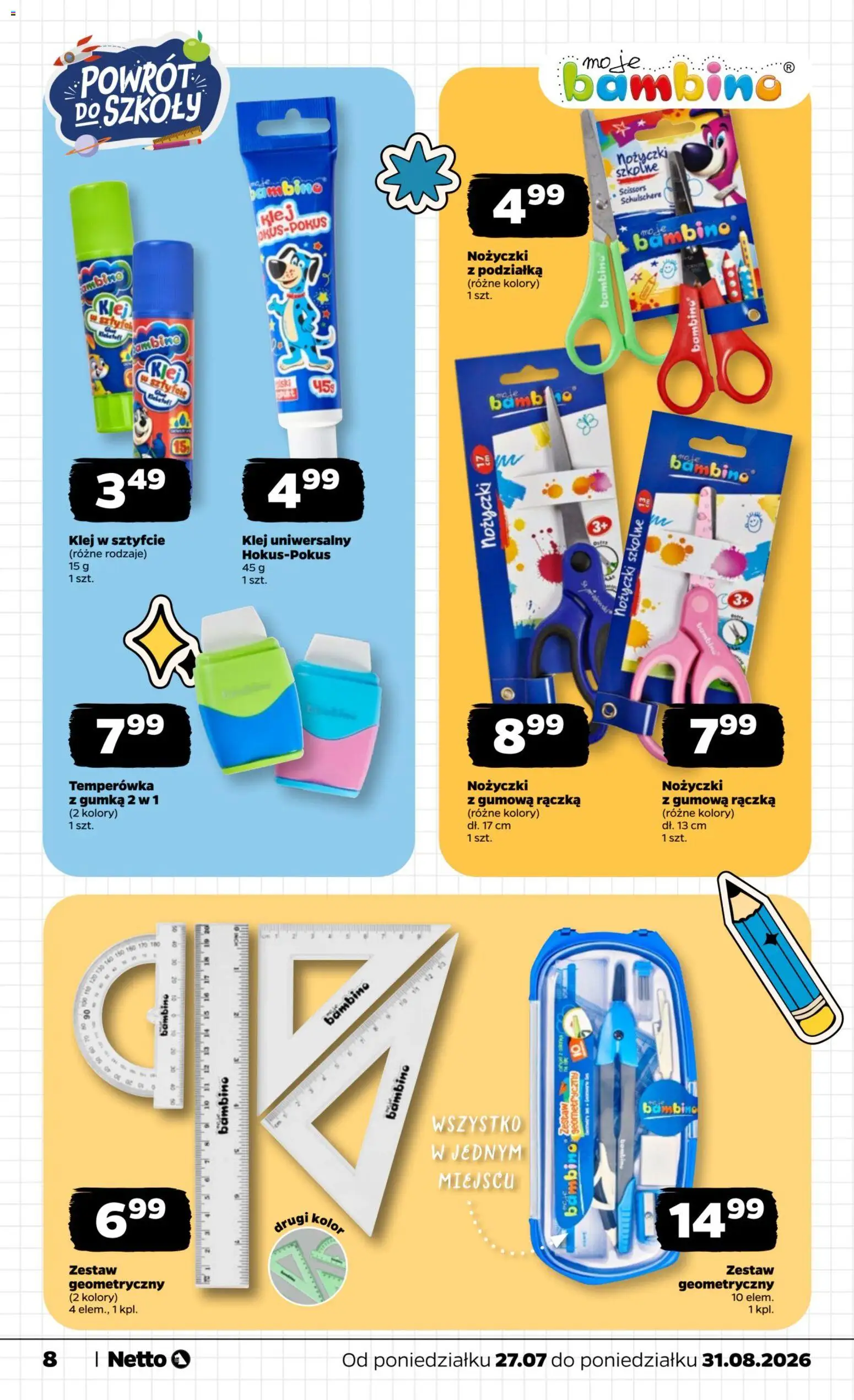 Netto gazetka - Powrót do szkoły od 27.07.2026 | Strona: 8 | Produkty: Temperówka