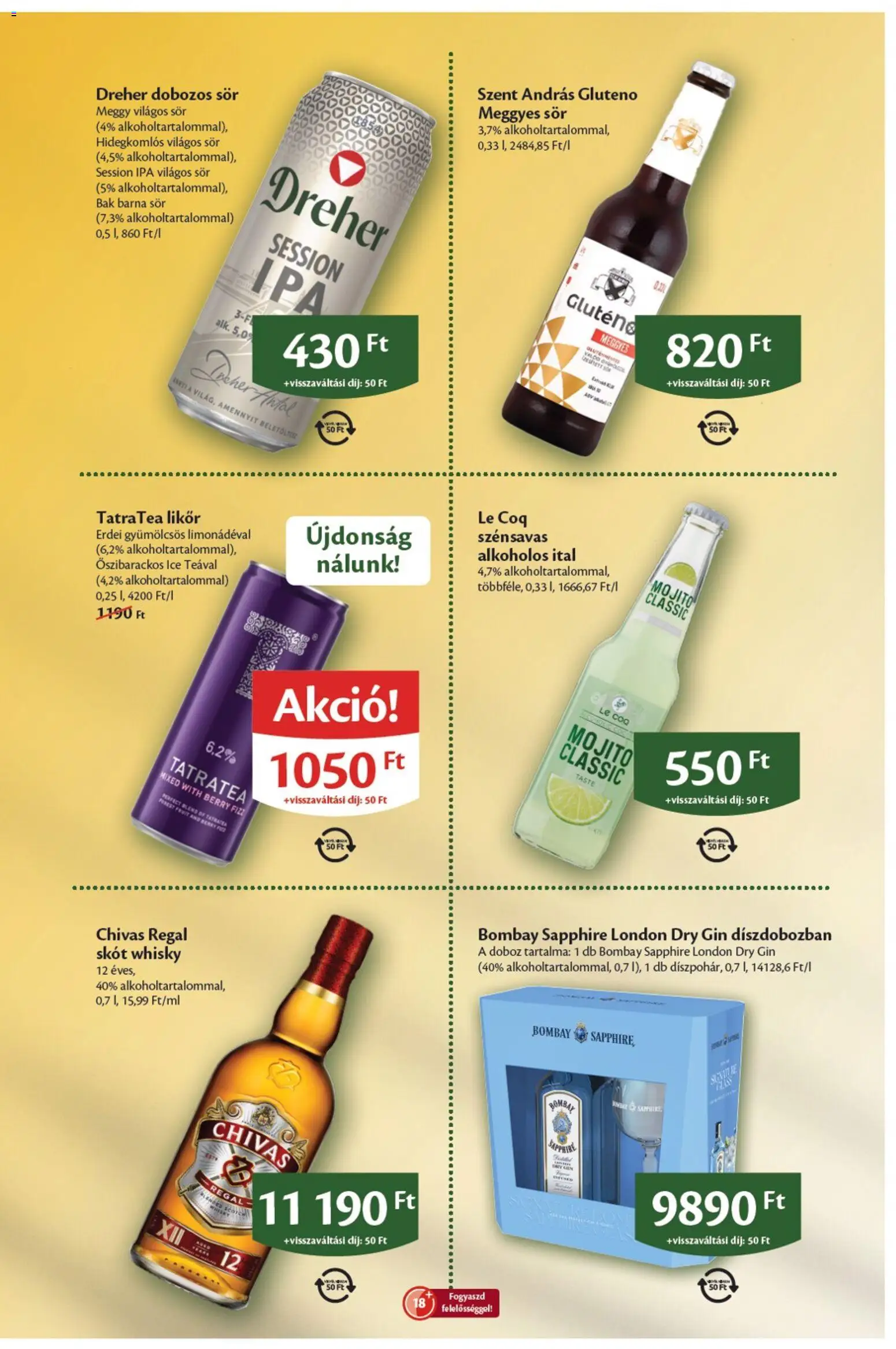 EcoFamily akciós ujság - amely érvényes a következő dátumtól: 18.05.2026 | Oldal: 7 | Termékek: Barna sör, Doboz, Sör, Likőr