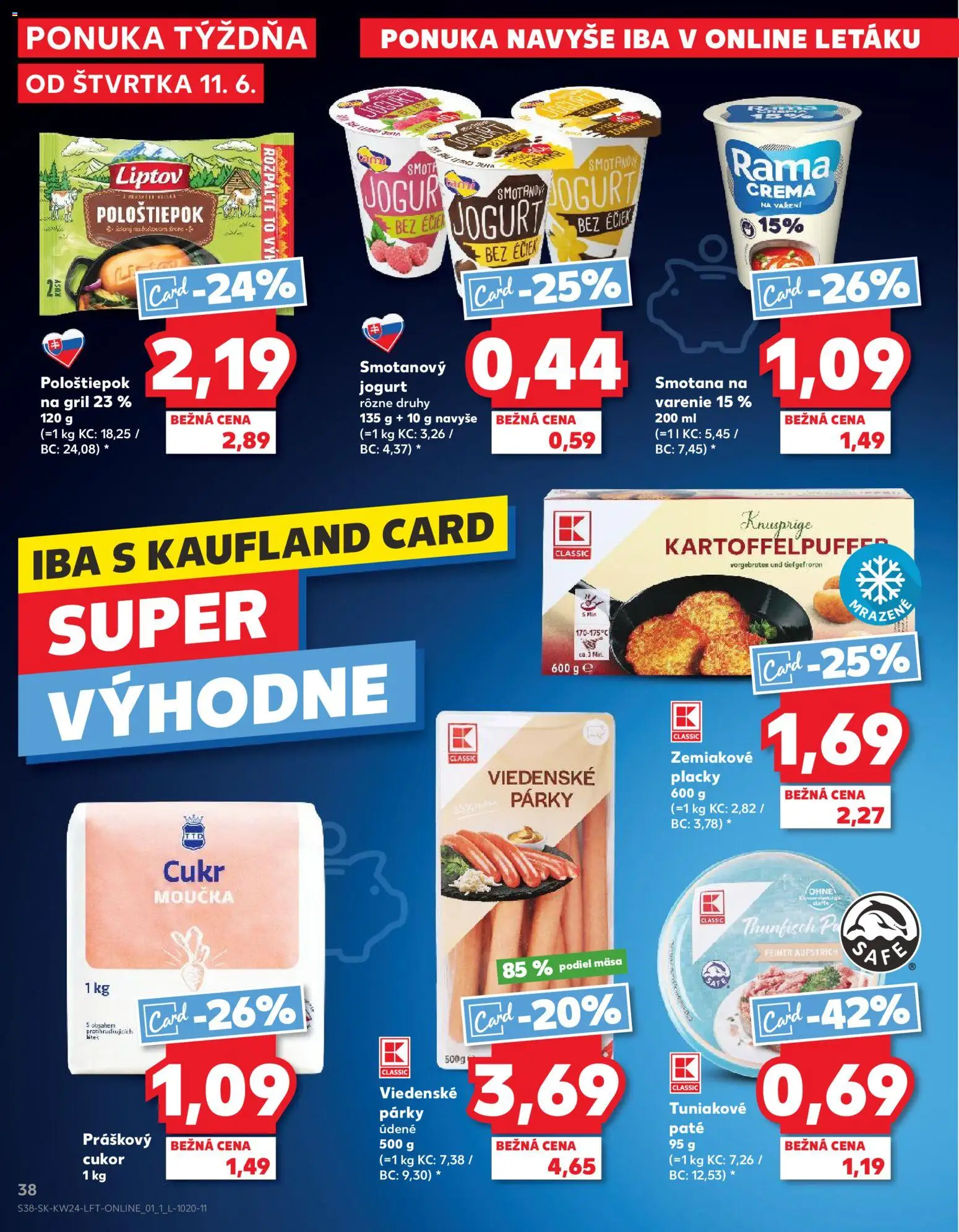 Nové Kaufland akcie – leták je platný od 11.06.2026 | Strana: 38 | Produkty: Gril, Práškový cukor, Cukor