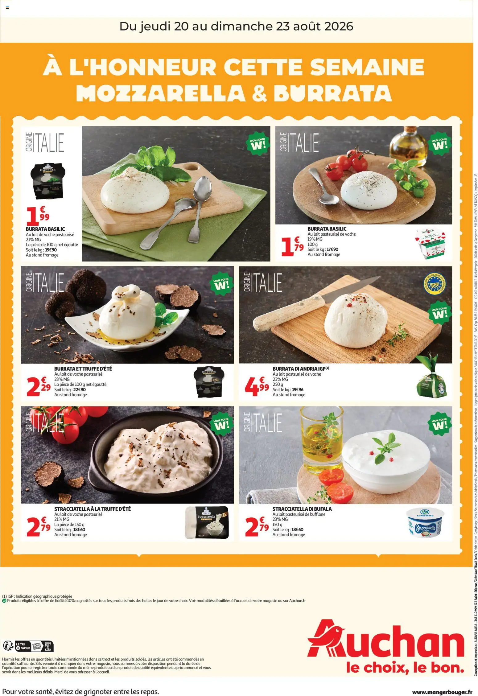 {H1} | Pagina: 2 | Producten: Mozzarella, Stracciatella di bufala, La, Burrata