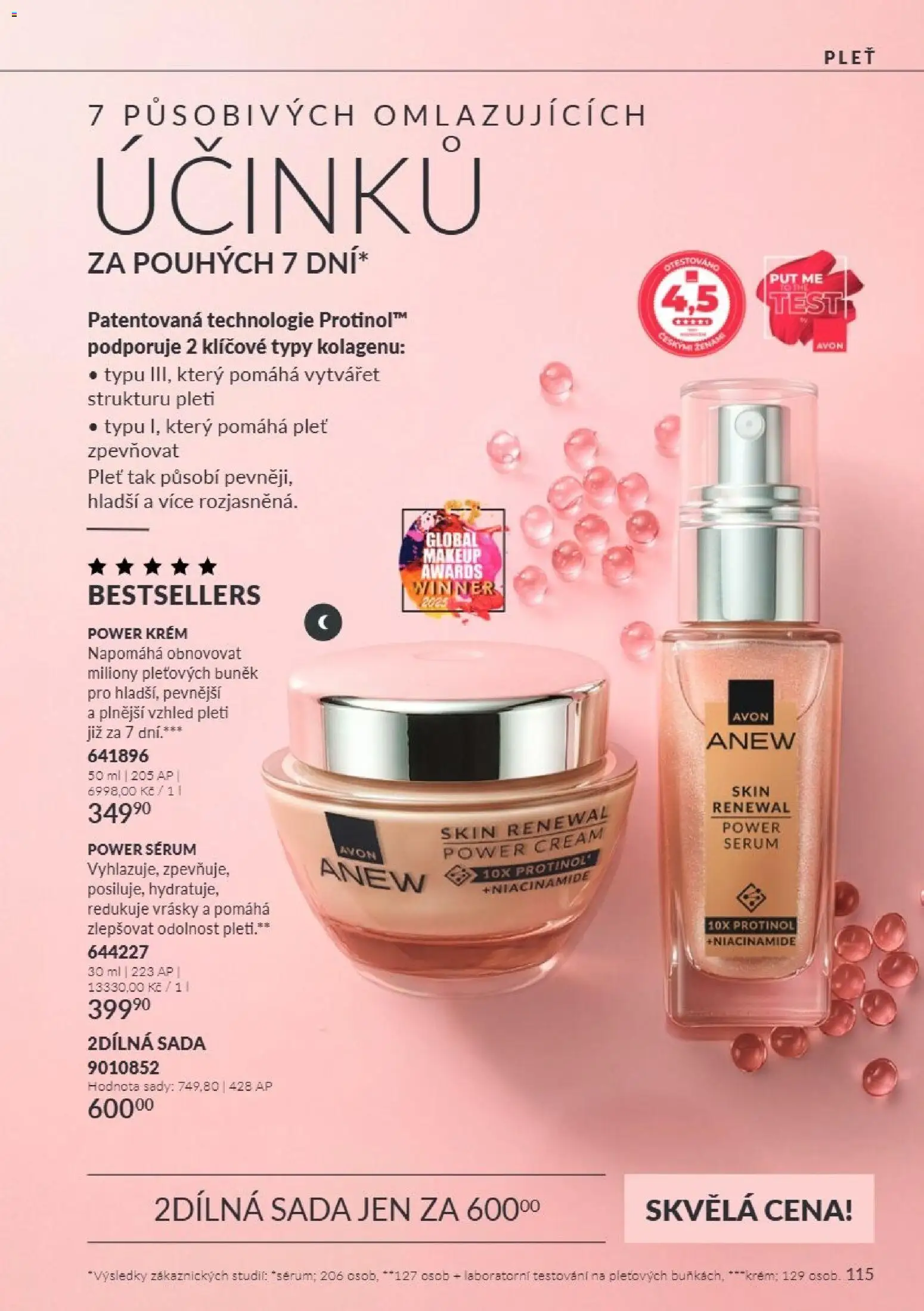 Avon Katalog 10/2026 od 01.10.2026 | Strana: 115 | Produkty: Makeup, Test, Sérum, Krém