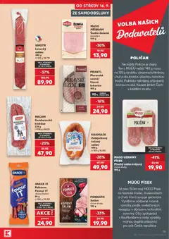 Náhled letáku MECOM Gombasecká klobása, 230 g od 16.09.2026 | Strana: 15
