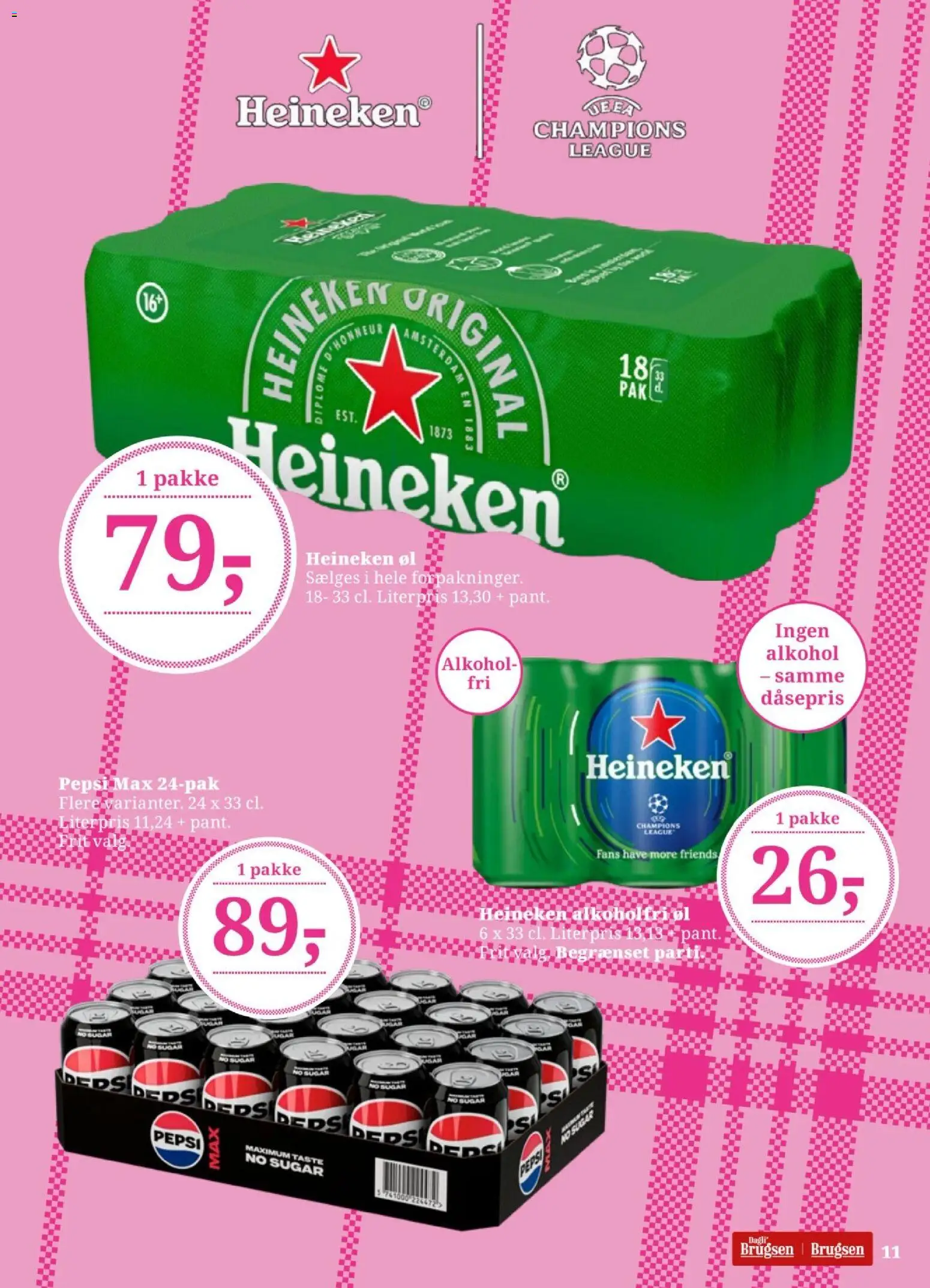 Dagli'Brugsen tilbudsavis – gyldig fra 11/09/2026 | Side: 12 | Produkter: Øl, Pepsi, Pepsi Max