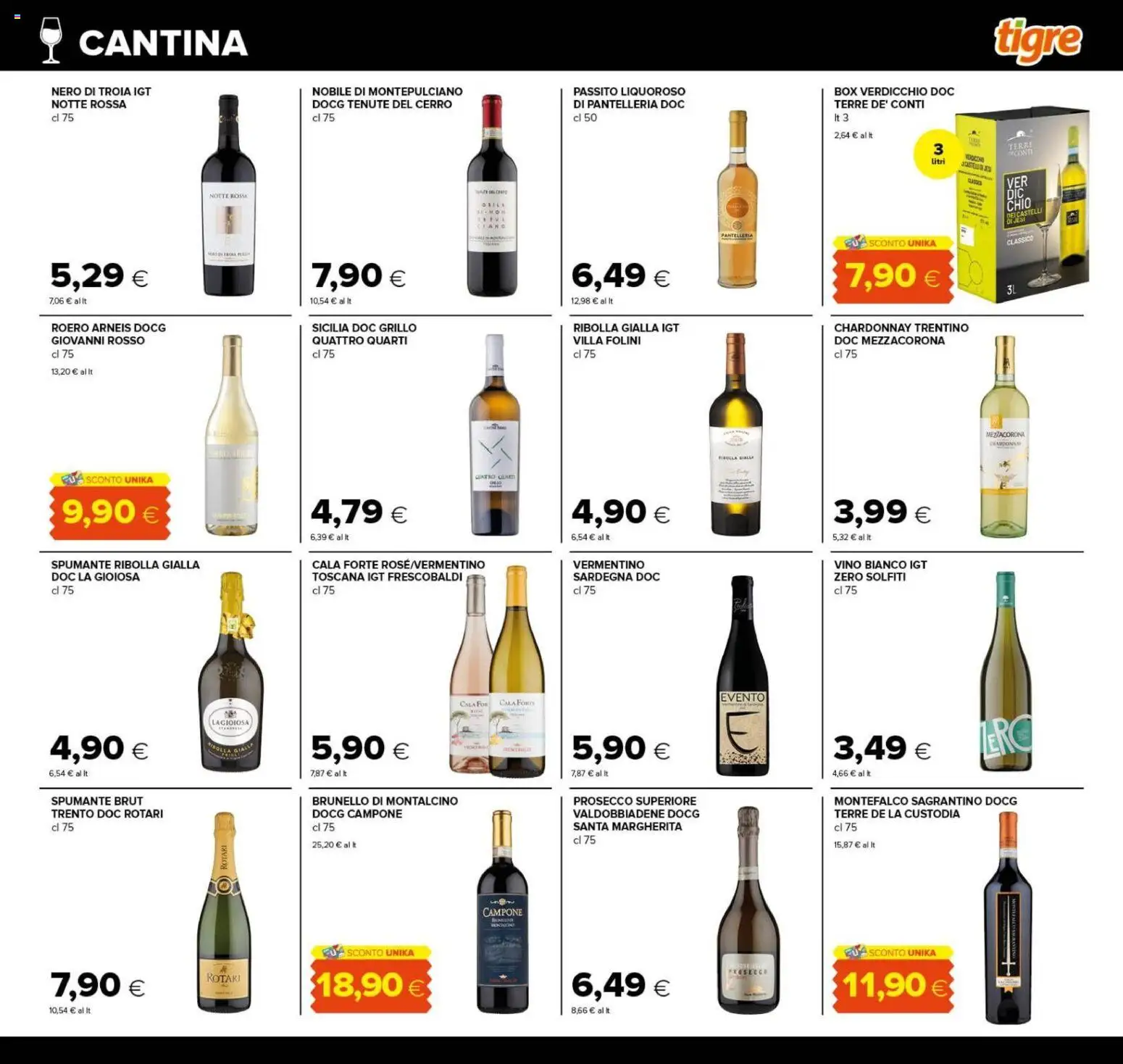 Volantino Tigre del 22/10/2026 | Pagina: 27 | Prodotti: Prosecco, Vino, Spumante, Vino bianco