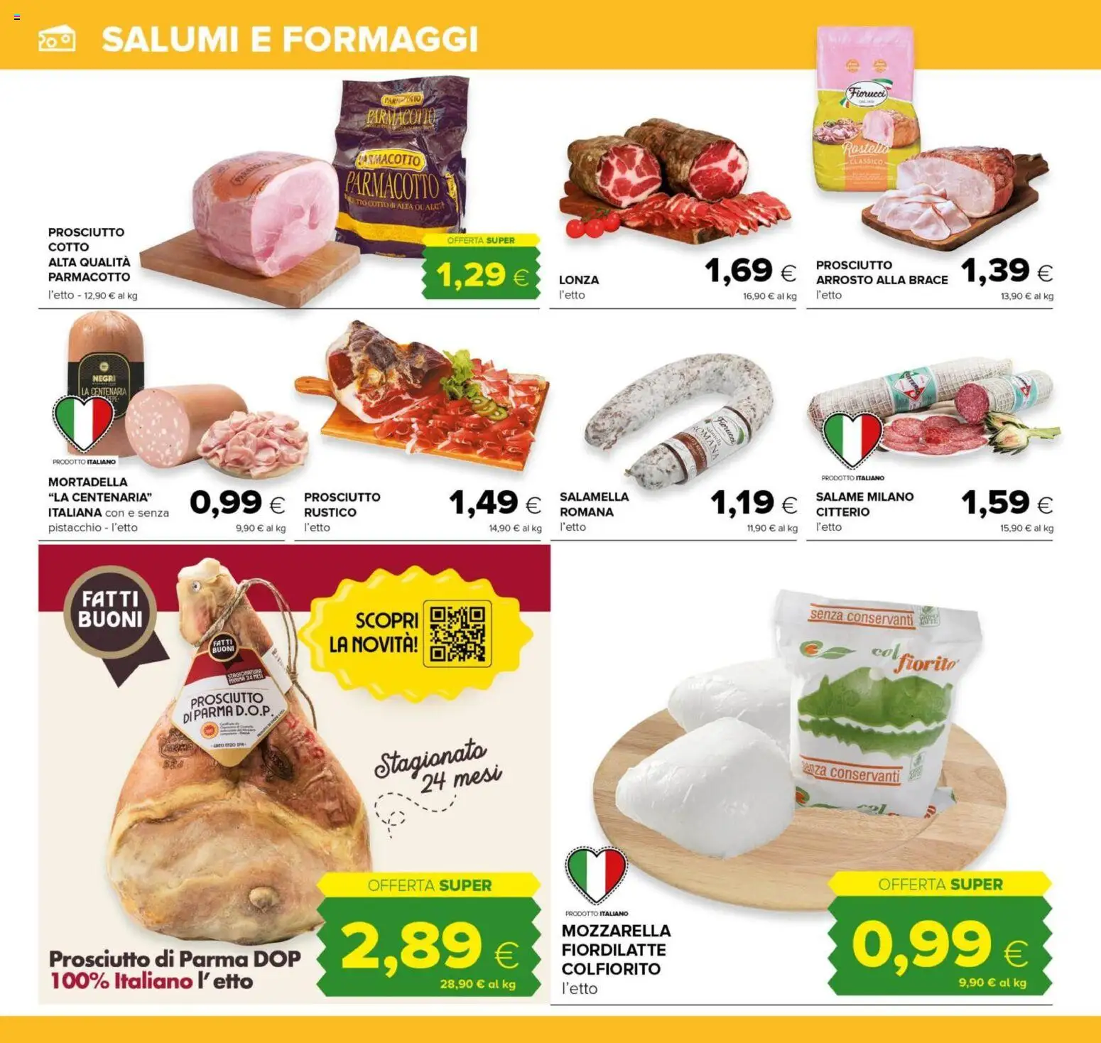 Volantino Oasi del 04.06.2026 | Pagina: 12 | Prodotti: Prosciutto Cotto, Salame, Prosciutto, Mortadella
