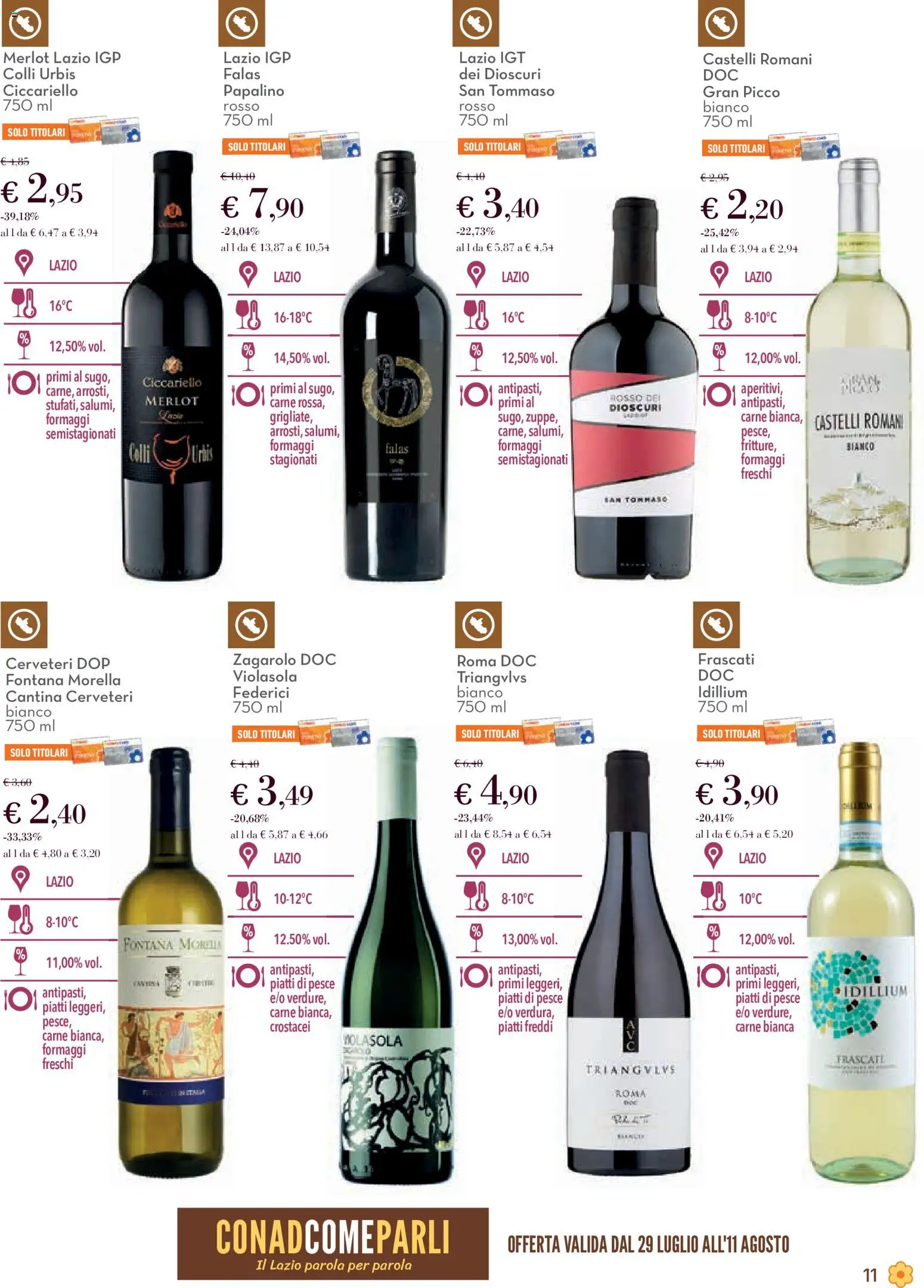 Volantino Conad del 29/07/2026 | Pagina: 11 | Prodotti: Pesce