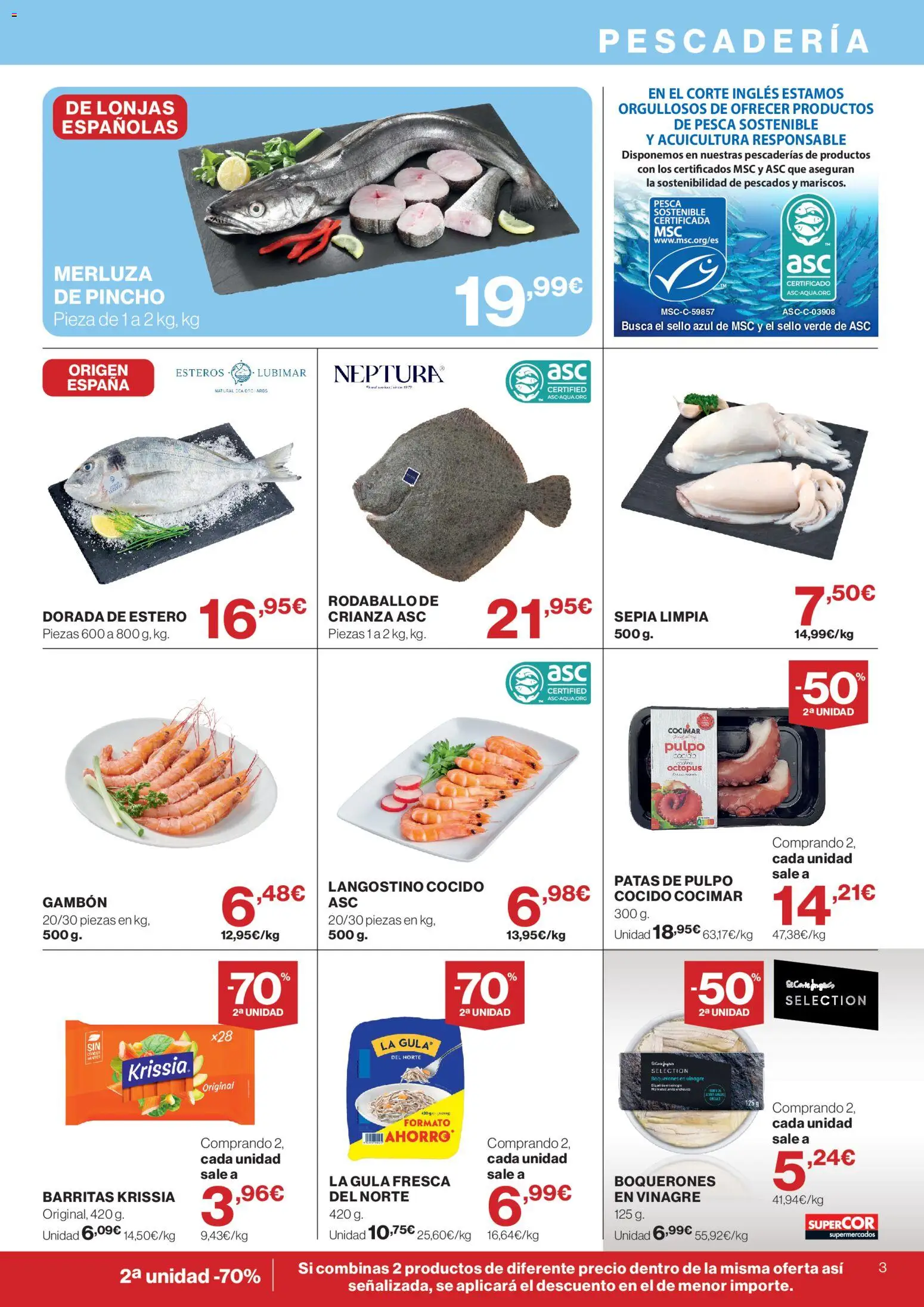 Supercor folleto │ válido desde el 28/10/2026 | Página: 3 | Productos: Vinagre, Langostino