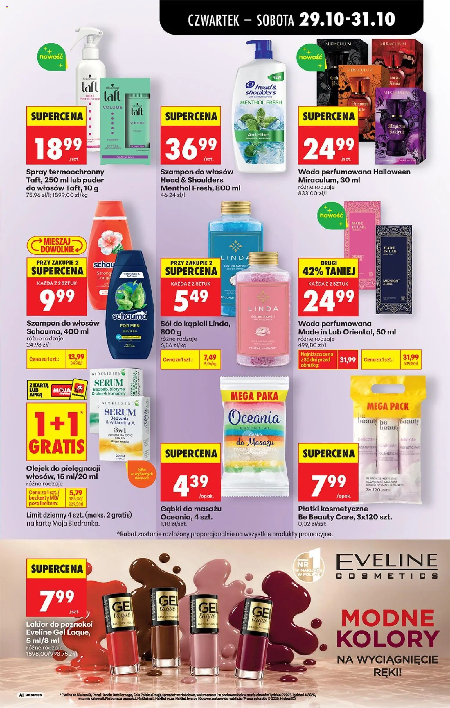 Biedronka gazetka od czwartku od 29.10.2026 | Strona: 85 | Produkty: Be Beauty Care, Gąbka, Płatki, Mąka