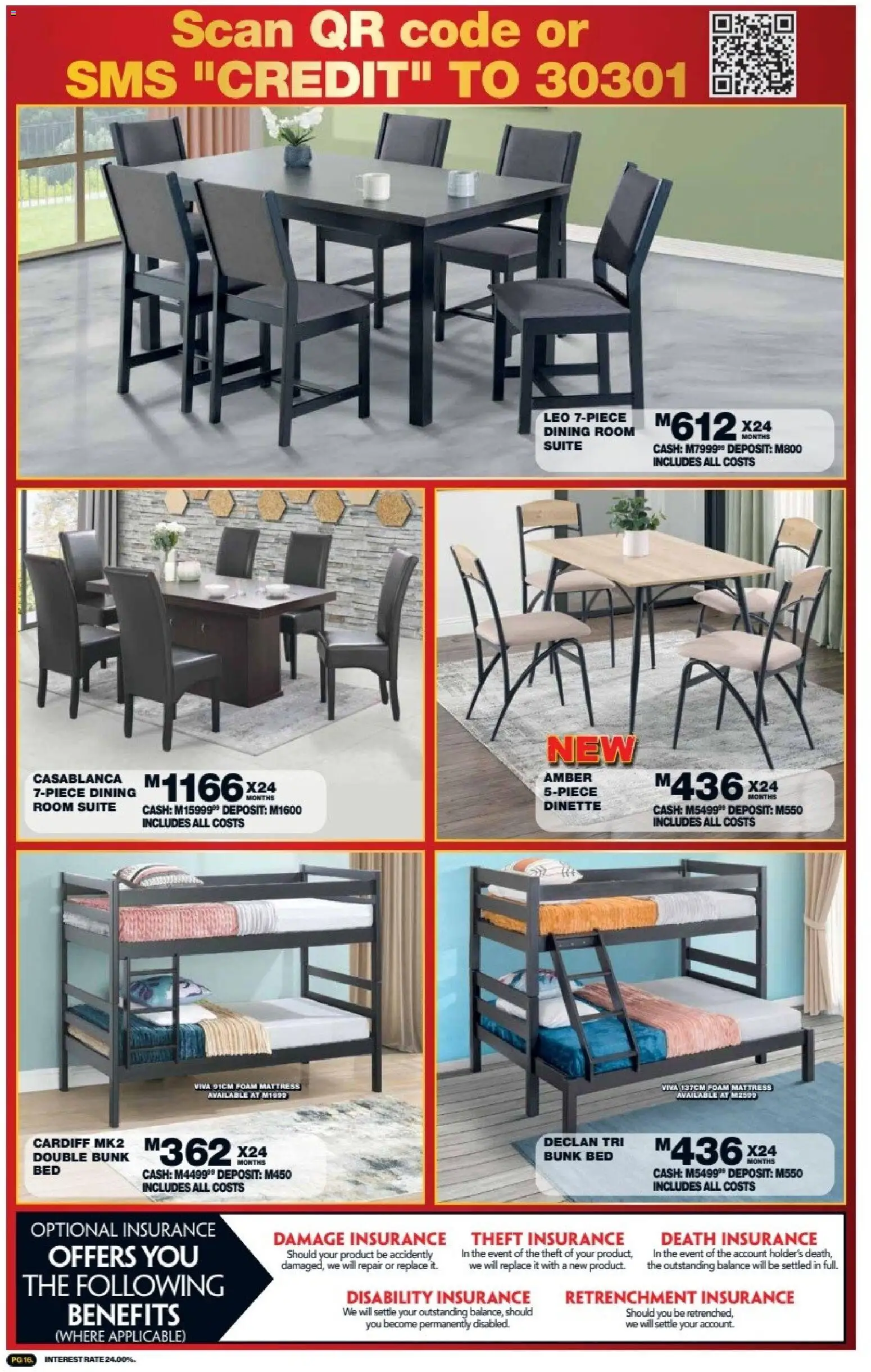 New Lewis Stores catalogue – valid from 05/10/2026 | Page: 16 | Products: Bed, Mattress, Dining room suite, Foam
