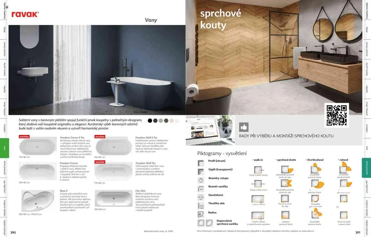 Siko koupelny katalog Koupelny 2025/2026 od 14.10.2025 | Strana: 197 | Produkty: Osvětlení, Dveře, Wc, Sprchový kout