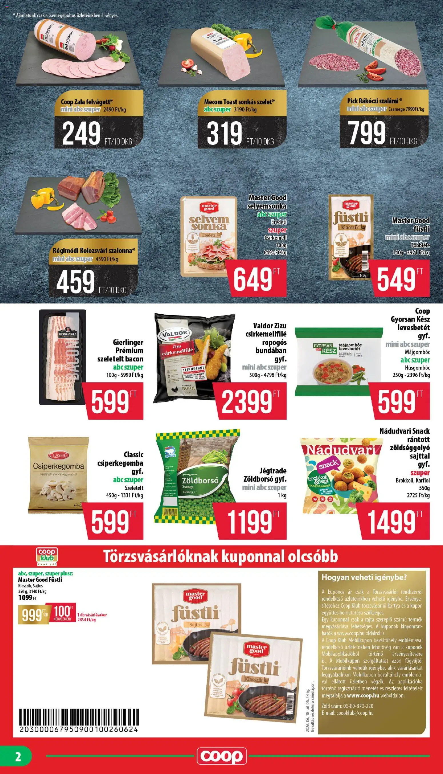 COOP akciós ujság - amely érvényes a következő dátumtól: 18.06.2026 | Oldal: 2