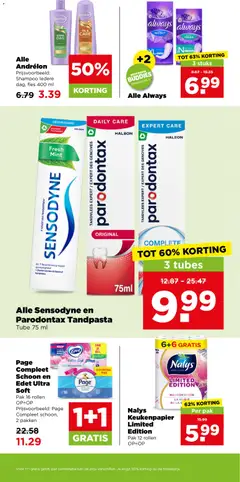 Alle Sensodyne en Parodontax Tandpasta, Tube 75 ml - Voorbeeld van een folder van Plus, geldig van 23-09-2026 | Pagina: 35