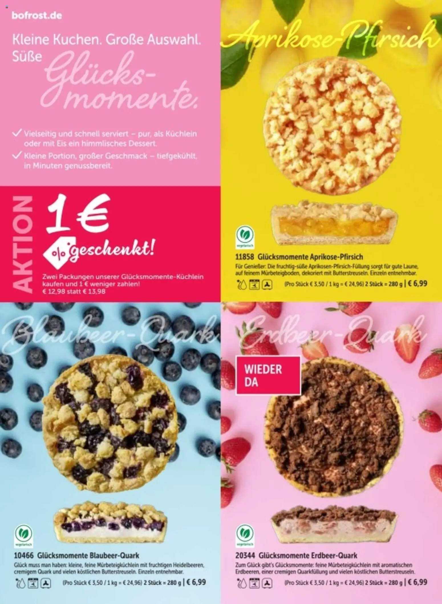 Bofrost Katalog – gültig ab 06.03.2026 | Seite: 126 | Produkte: Quark, Pfirsich, Eis