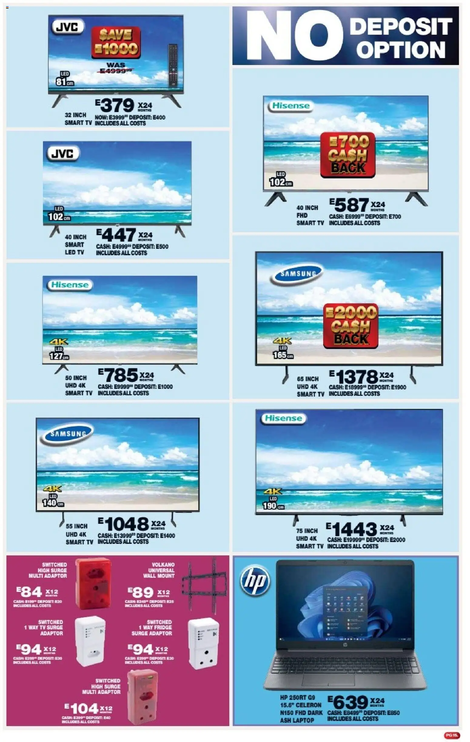 New Lewis Stores catalogue – valid from 11.05.2026 | Page: 15 | Products: Laptop, TV, Fridge