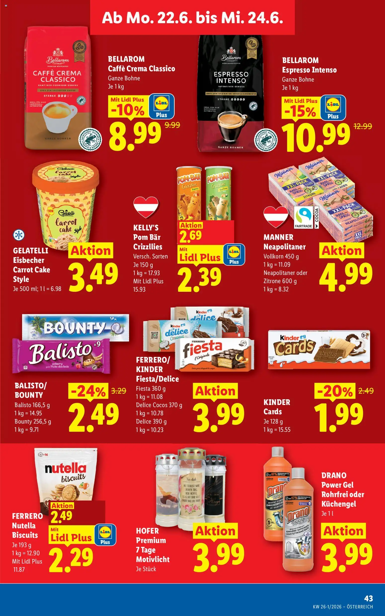 Lidl Flugblatt gültig ab 18.06.2026 | Seite: 52 | Produkte: Zitrone, Kaffee
