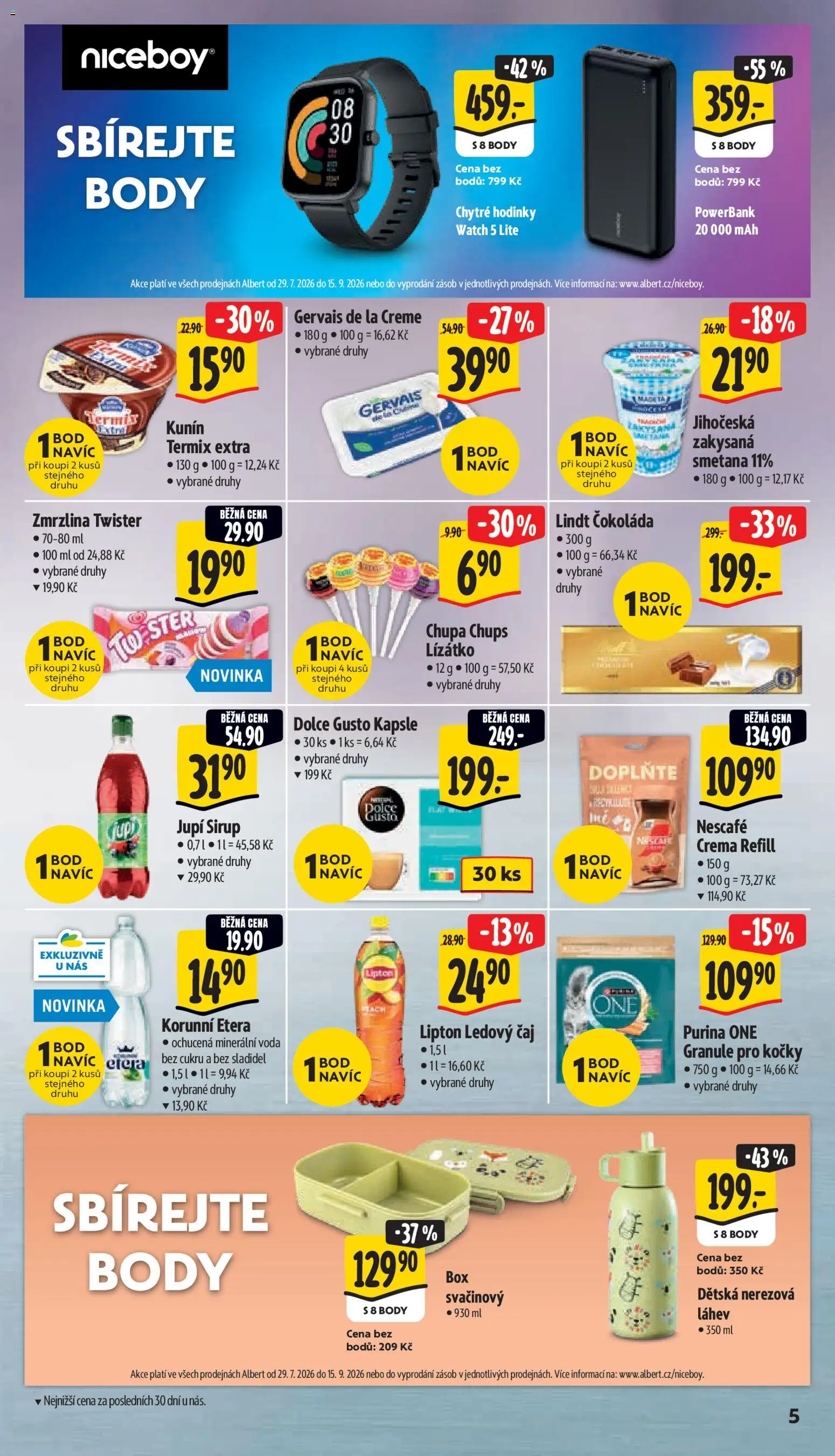Albert leták - Hypermarket - Vestec od 29.07.2026 | Strana: 19 | Produkty: Nescafe Crema, Jupí, Sirup, Kapsle Dolce Gusto