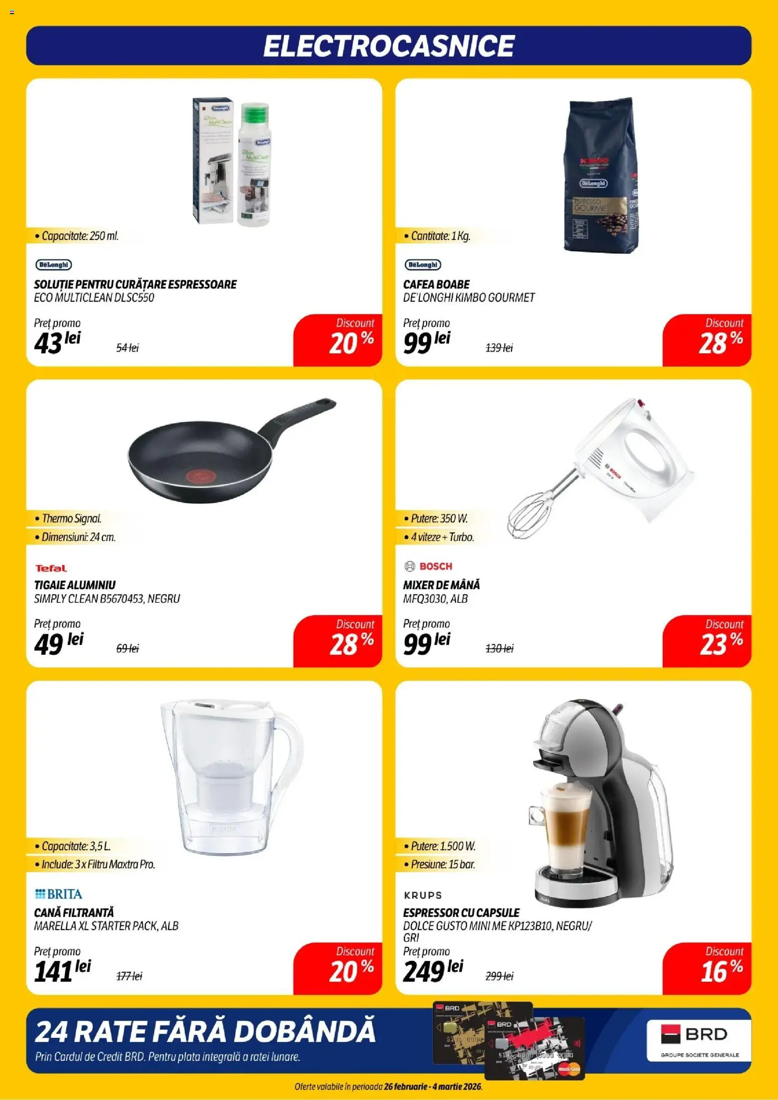 Noul catalog Flanco – valabil de la 26.02.2026 | Pagină: 18 | Produse: Espressor, Clean, Tigaie, Cafea