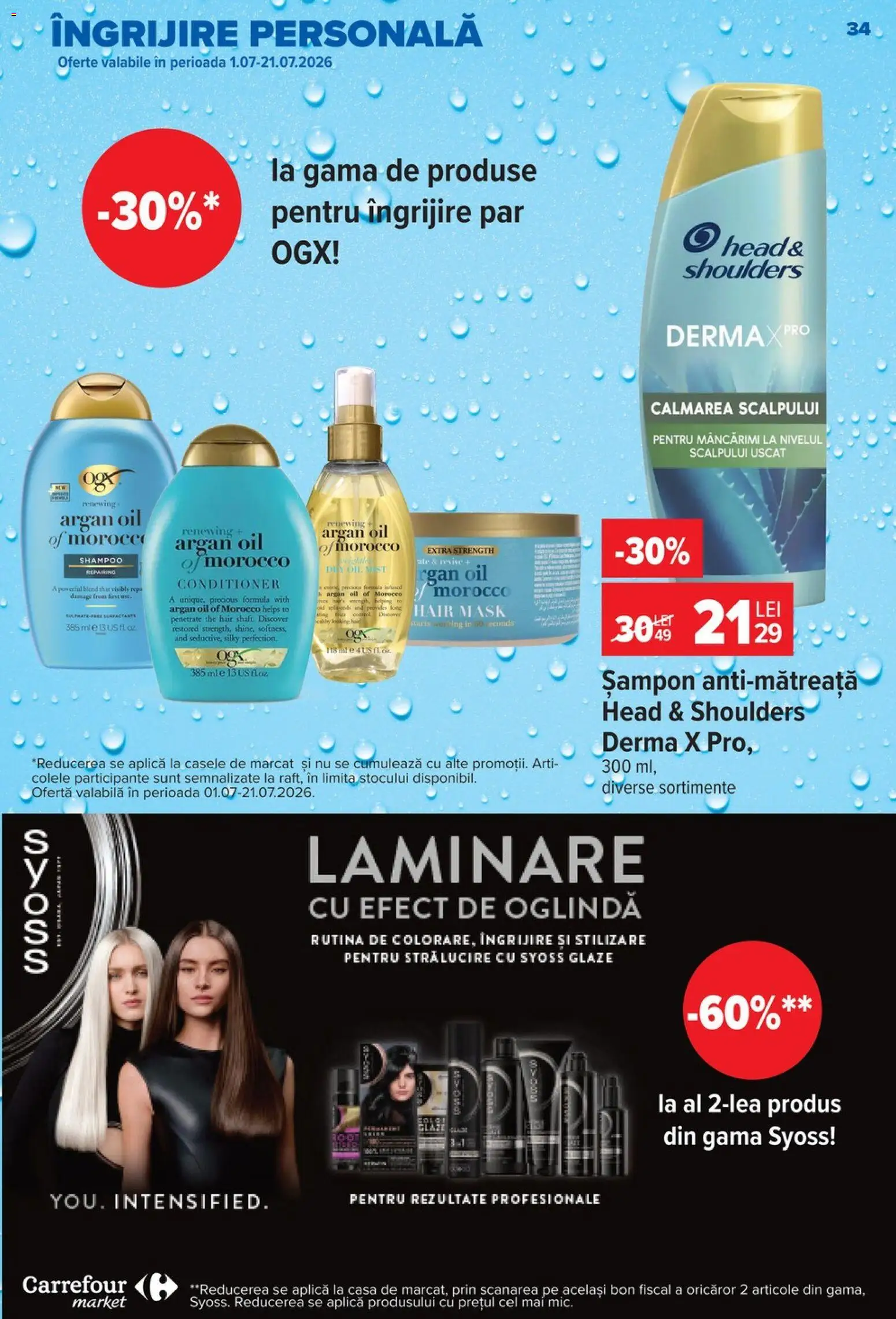 Noul catalog Carrefour – valabil de la 08.07.2026 | Pagină: 35 | Produse: Oglindă, Șampon