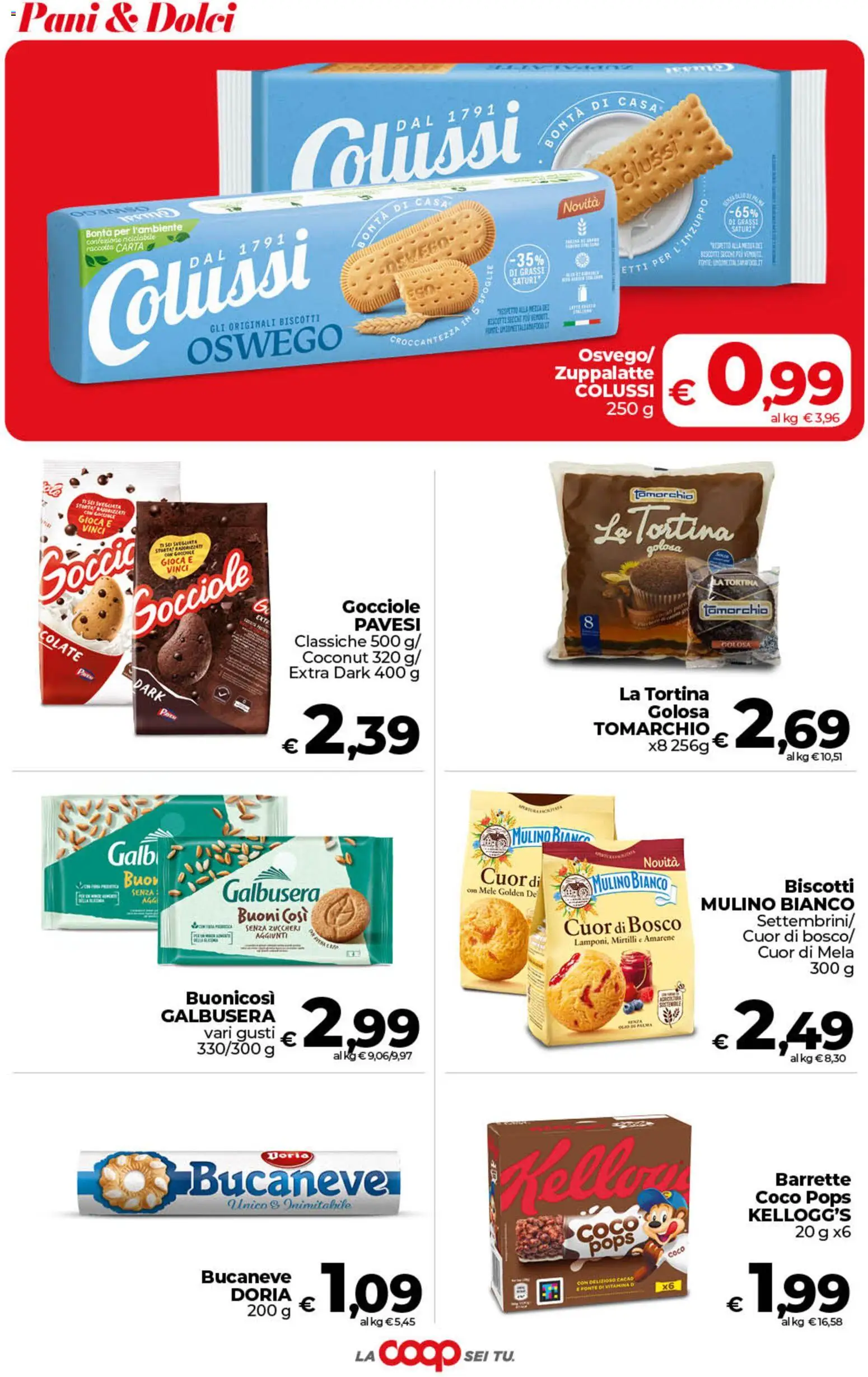 Volantino COOP del 21/08/2026 | Pagina: 31 | Prodotti: Biscotti, Mirtilli, Dolci, Cacao