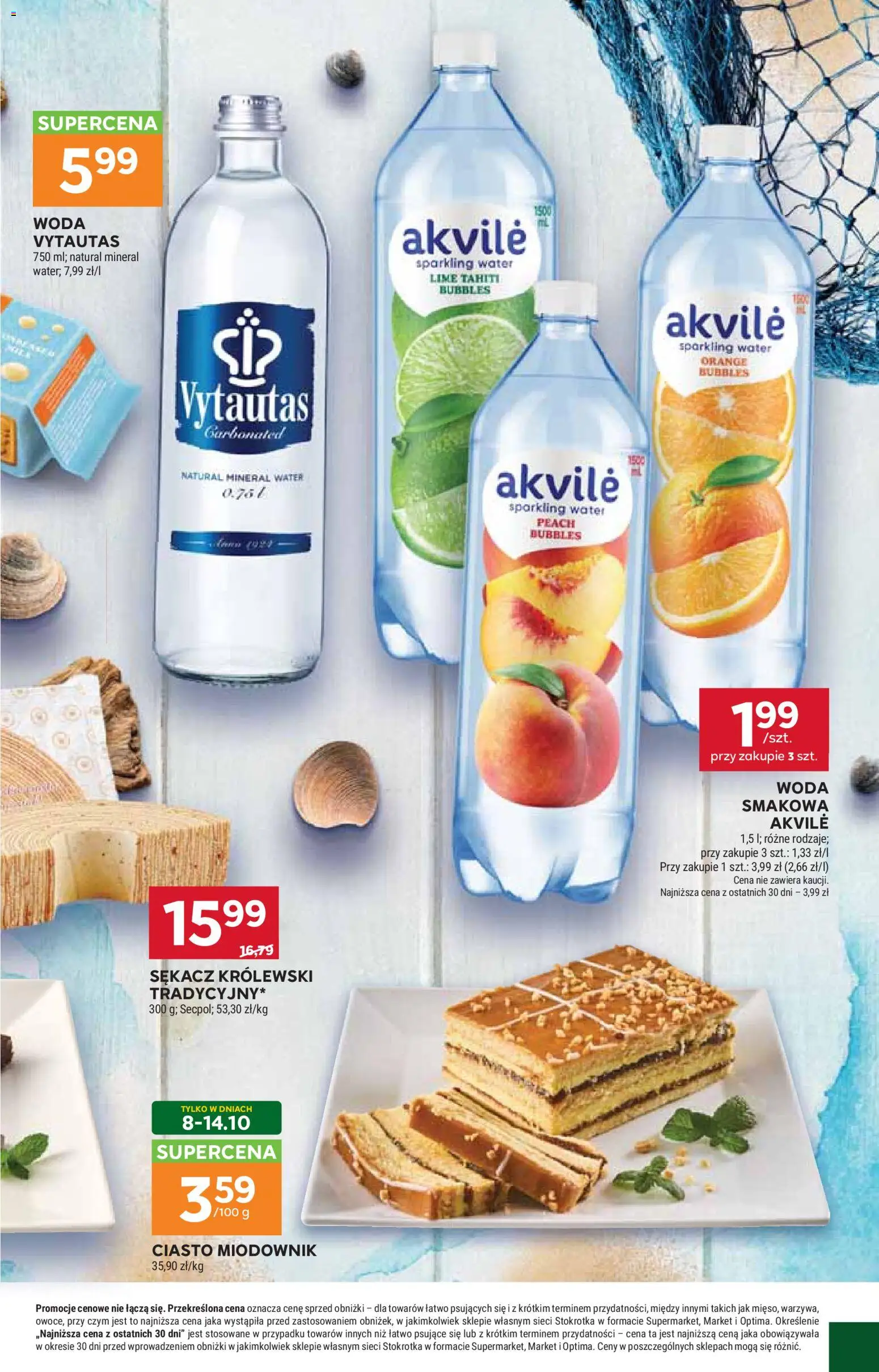 Stokrotka gazetka - Market od 01.10.2026 | Strona: 21 | Produkty: Stokrotka, Ciasto, Woda smakowa, Woda