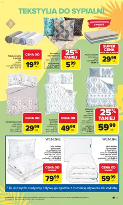 Pogląd oferty "Carrefour gazetka - Łap super okazje" - ważna od 11.05.2026 | Strona: 15 | Produkty: Poduszka, Kołdra, Tekstylia