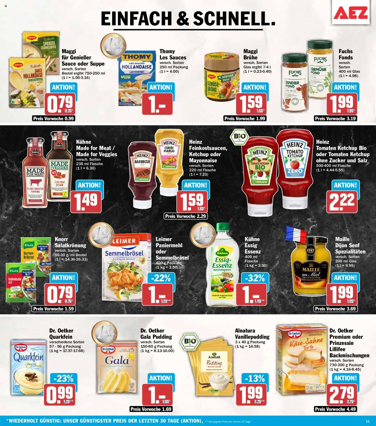 AEZ Prospekt – gültig ab 08.06.2026 | Seite: 11 | Produkte: Maggi, Tomaten, Gemüse, Salz