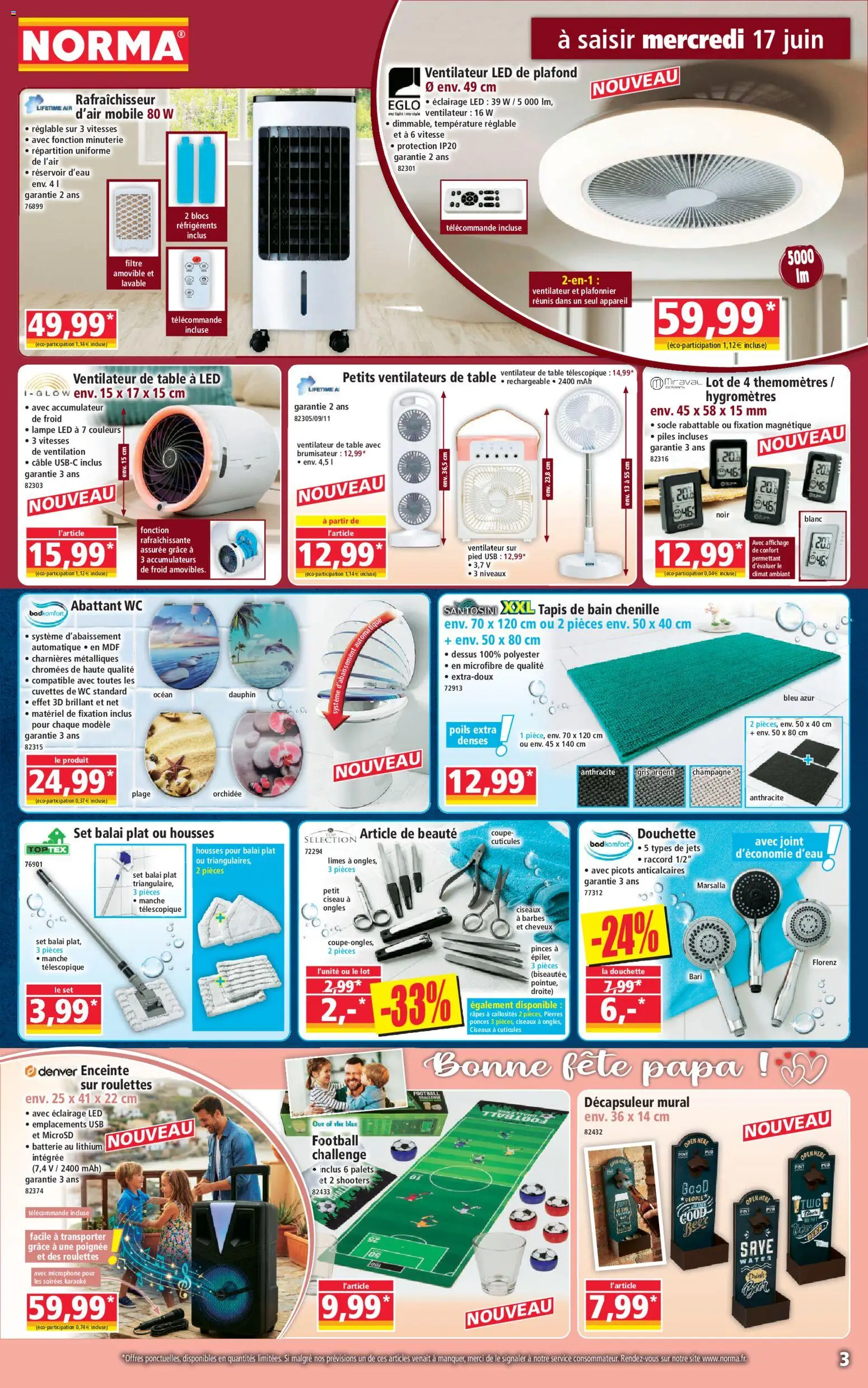 {H1} | Page: 3 | Produits: Tapis de bain, Enceinte, Batterie, Tapis