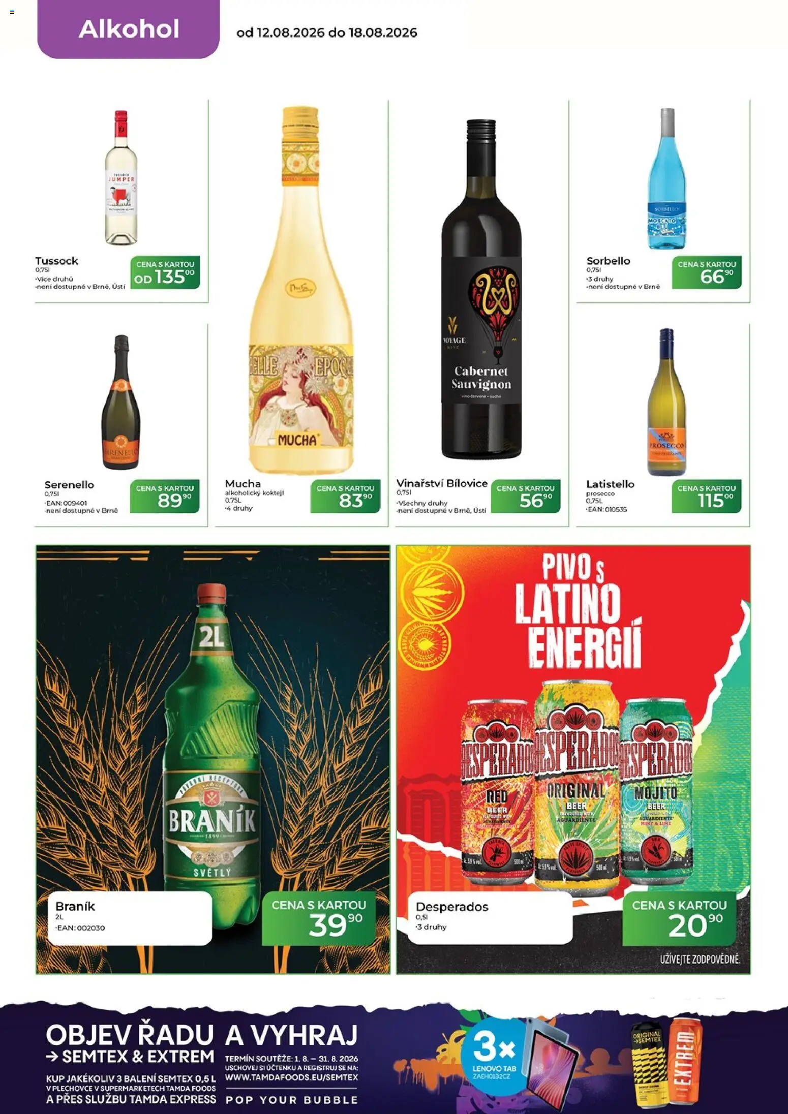 Tamda Foods leták od 12.08.2026 | Strana: 14 | Produkty: Prosecco, Moscato, Mojito, Semtex