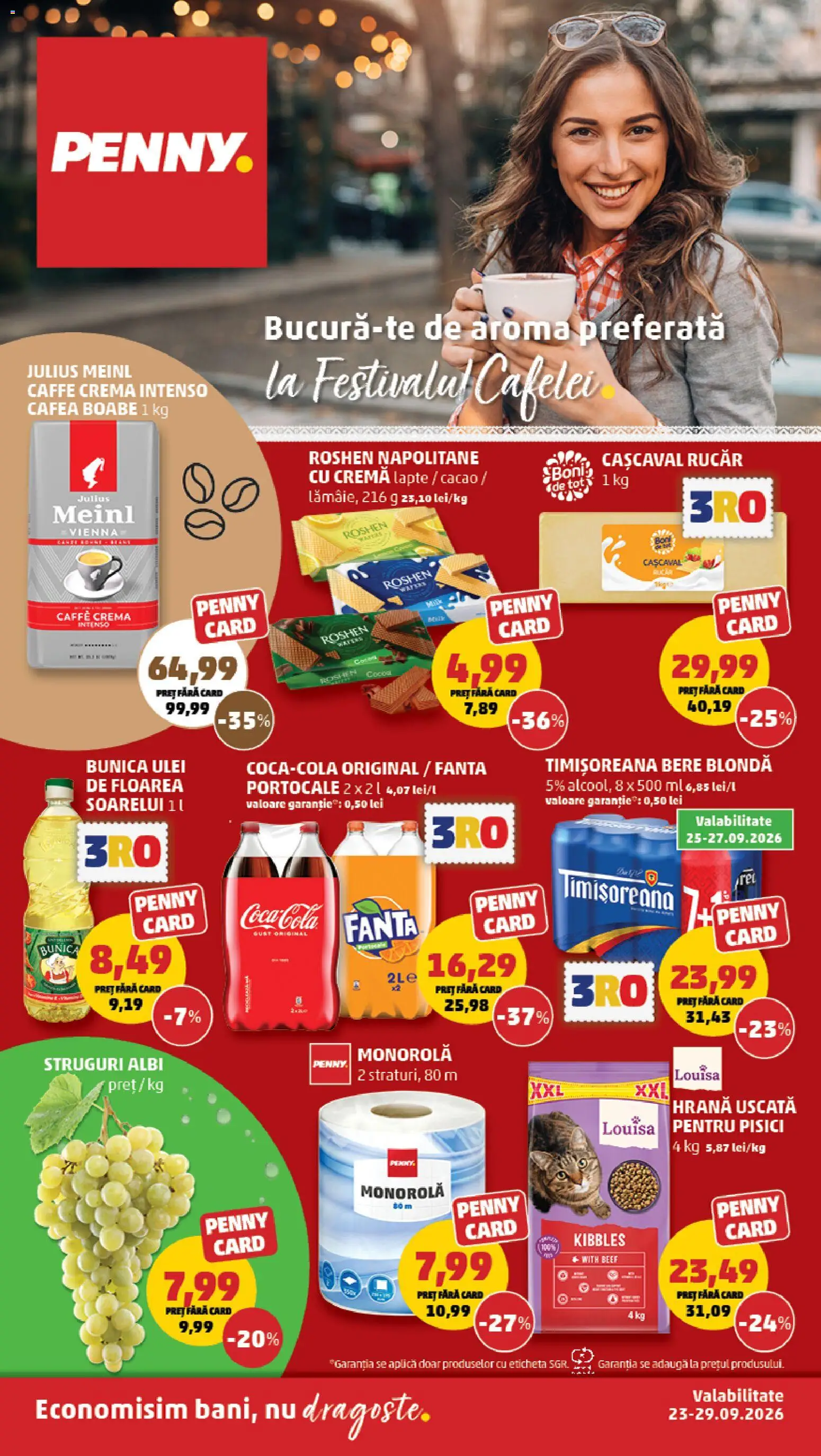 Noul catalog PENNY – valabil de la 23.09.2026 | Pagină: 1 | Produse: Aplică, Ulei de floarea soarelui, Fanta, Cremă