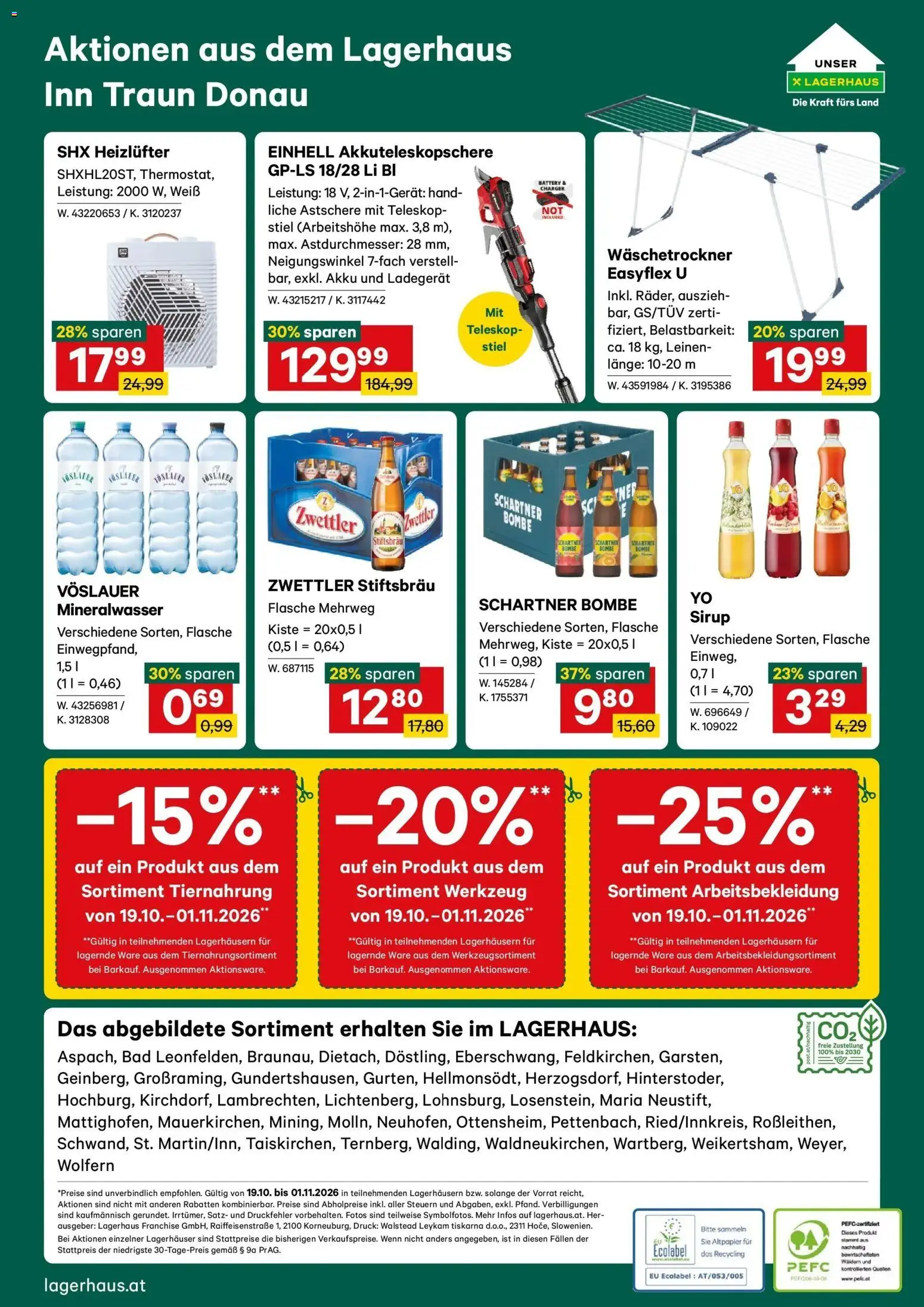Lagerhaus Wochen Angebote gültig ab 19.10.2026 | Seite: 6 | Produkte: Mineralwasser, Bad