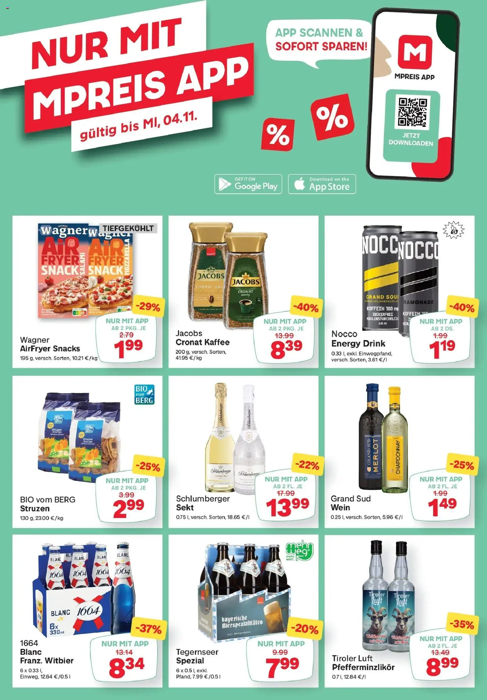 MPREIS Saalbach von 22.10.2026 - Aktuelle Angebote | Seite: 14 | Produkte: Kaffee, Wein