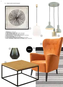 Pogląd oferty "Komfort Gazetka - Katalog Meble" - ważna od 01.09.2024 | Strona: 74 | Produkty: Fotel, Dywan, Wazon, Lampa