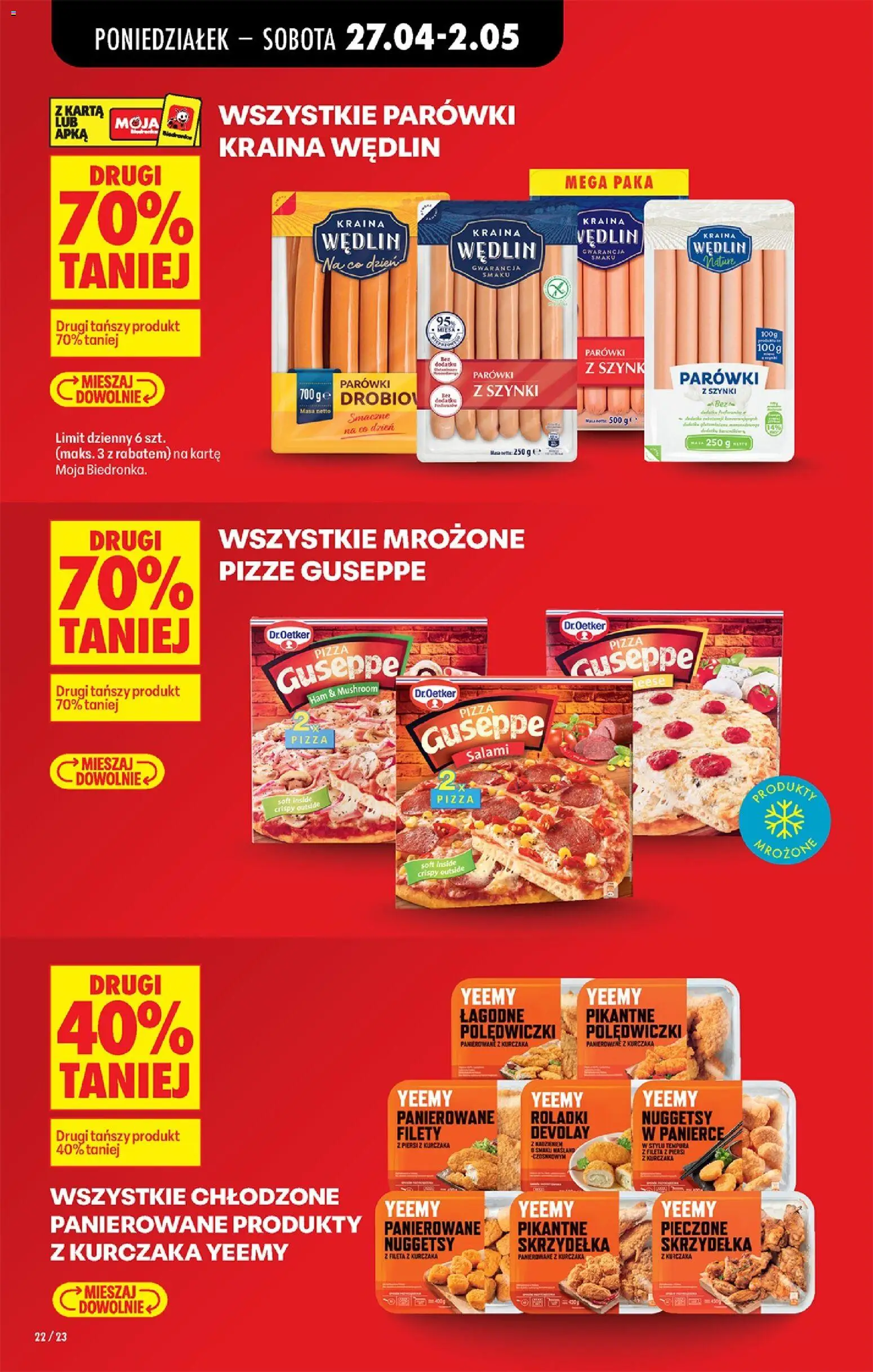 Biedronka gazetka od poniedziałku od 27.04.2026 | Strona: 40 | Produkty: Mango, Borówka amerykańska, Awokado