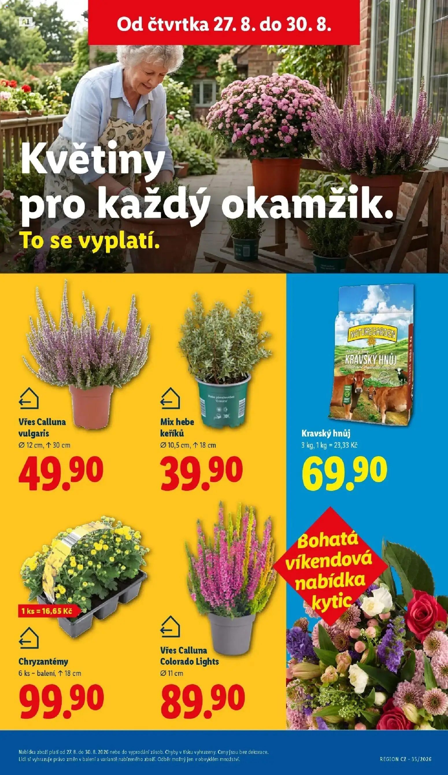 Lidl leták od 27.08.2026 - Nový akční leták | Strana: 18 | Produkty: Vřes, Květiny