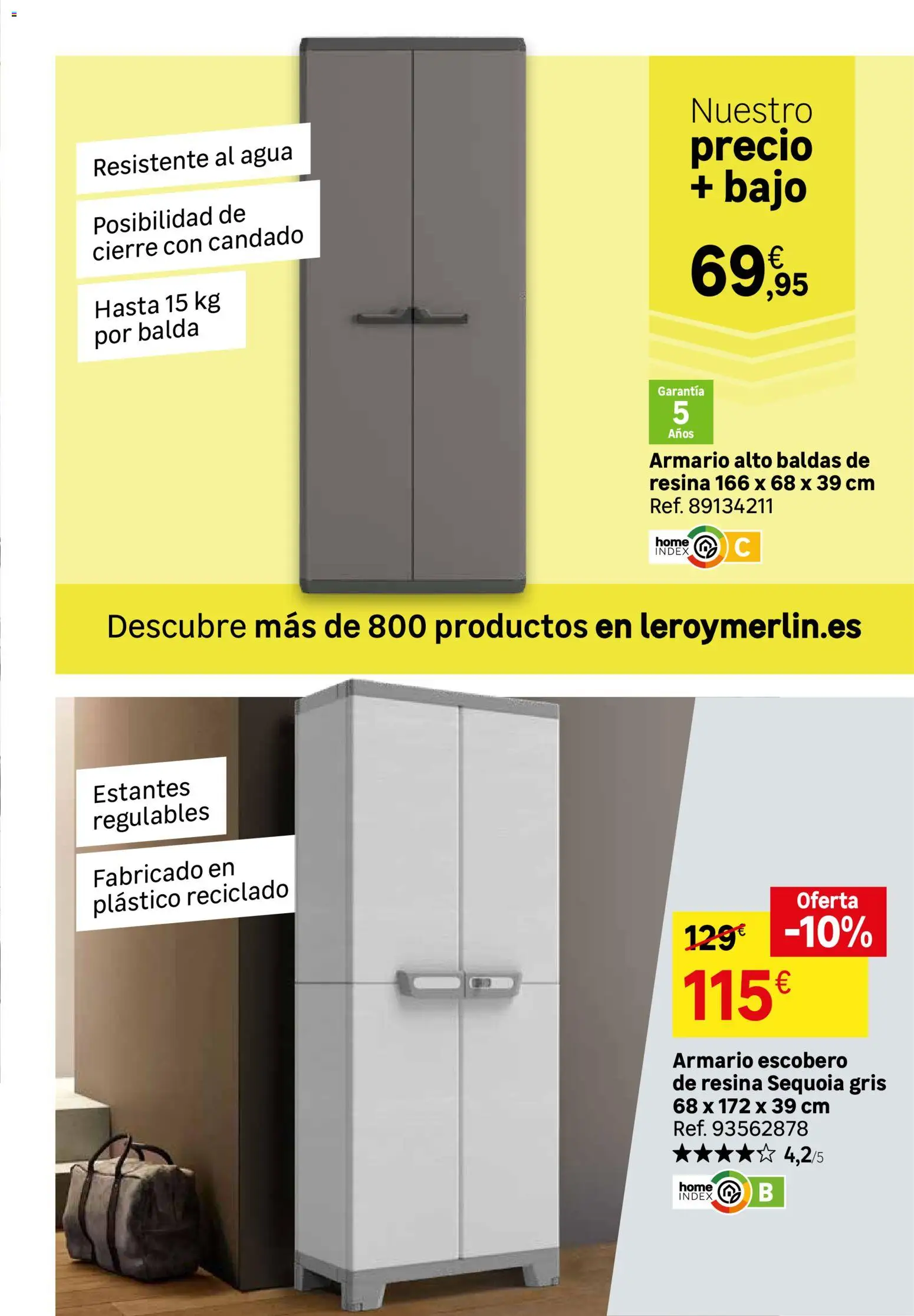 Leroy Merlin catálogo │ válido desde el 25/08/2026 | Página: 22 | Productos: Agua, Armario
