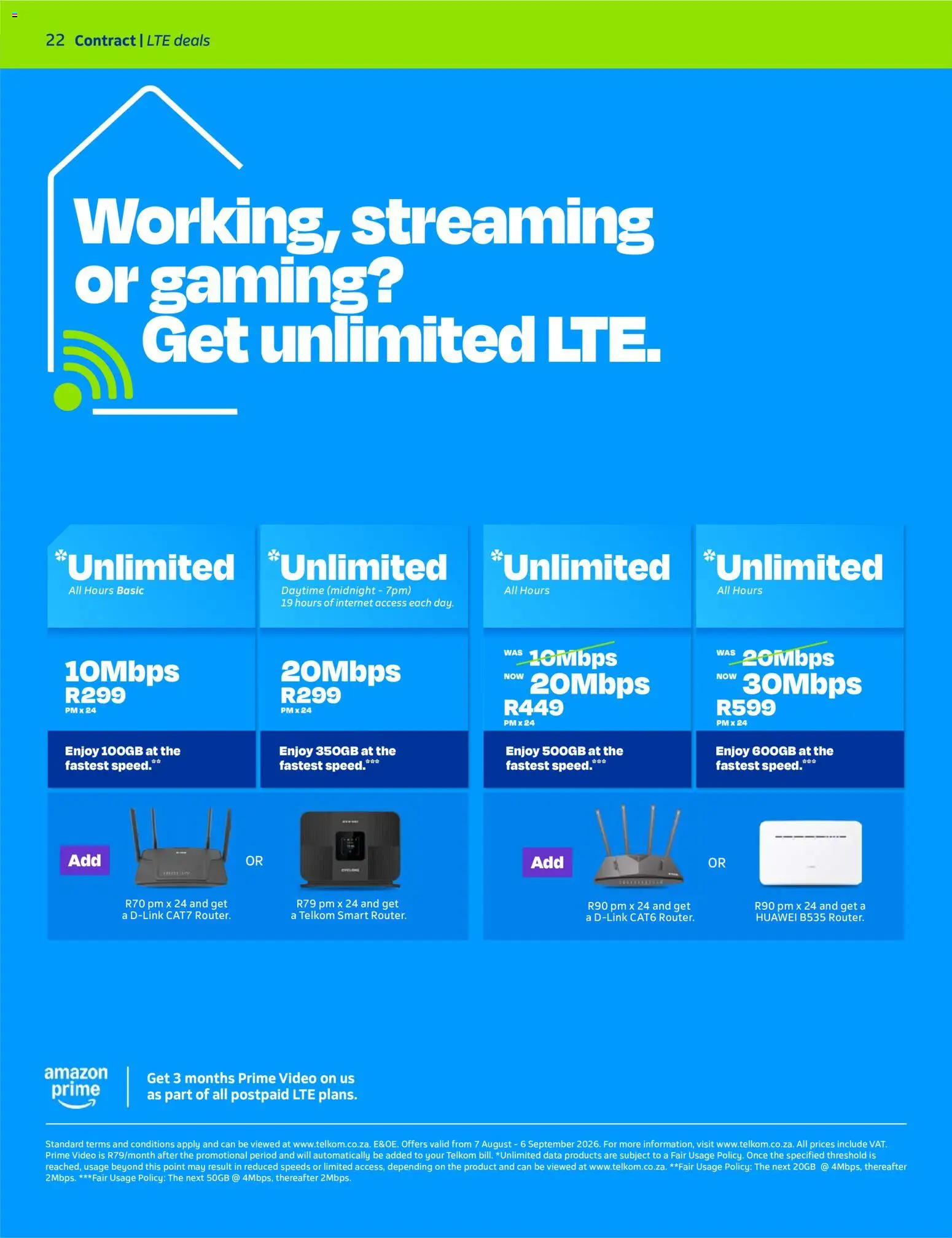 New Telkom catalogue – valid from 07/08/2026 | Page: 22 | Products: Data