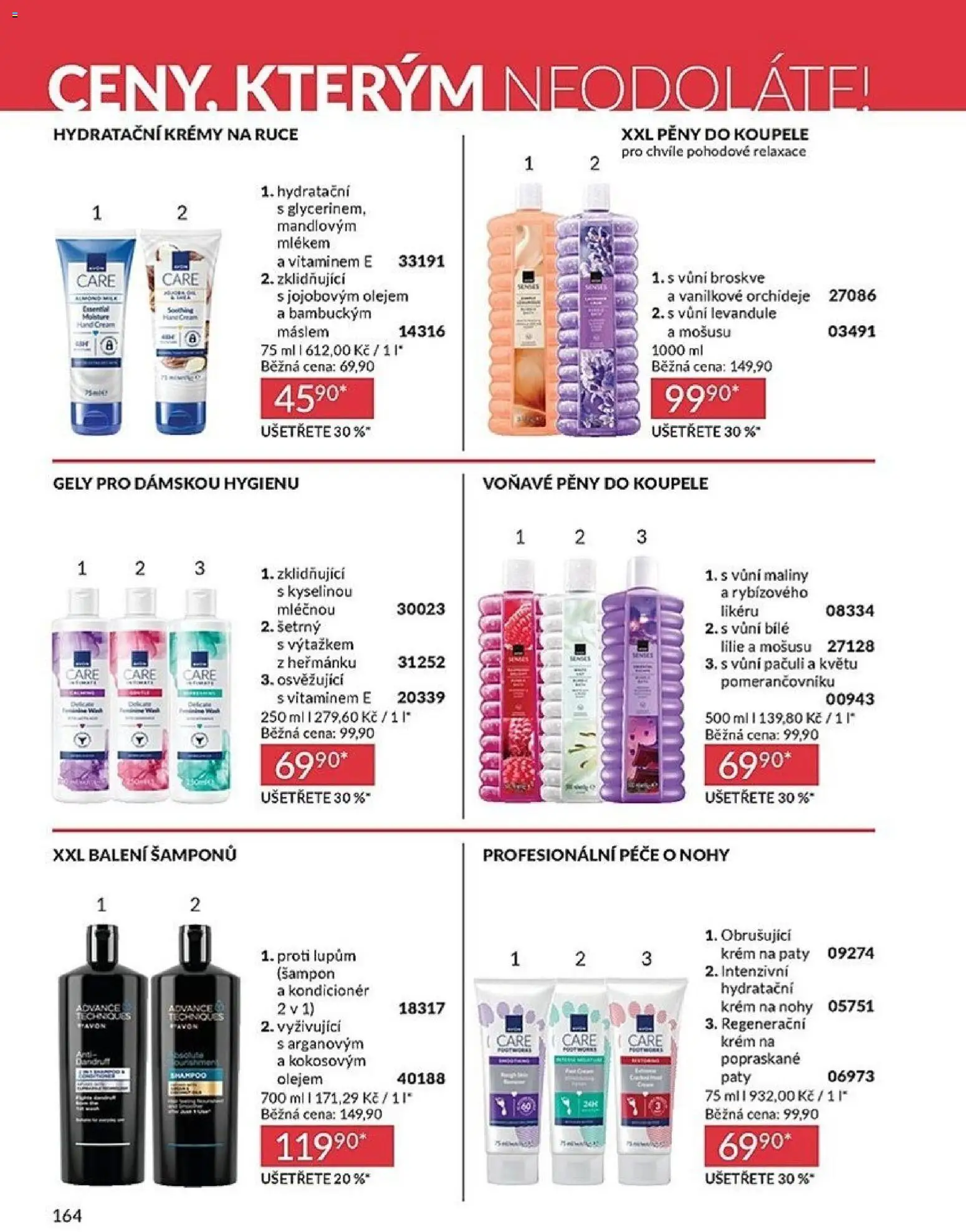 Avon Katalog 05/2026 od 01.05.2026 | Strana: 164 | Produkty: Krém, Broskve, Maliny, Šampon