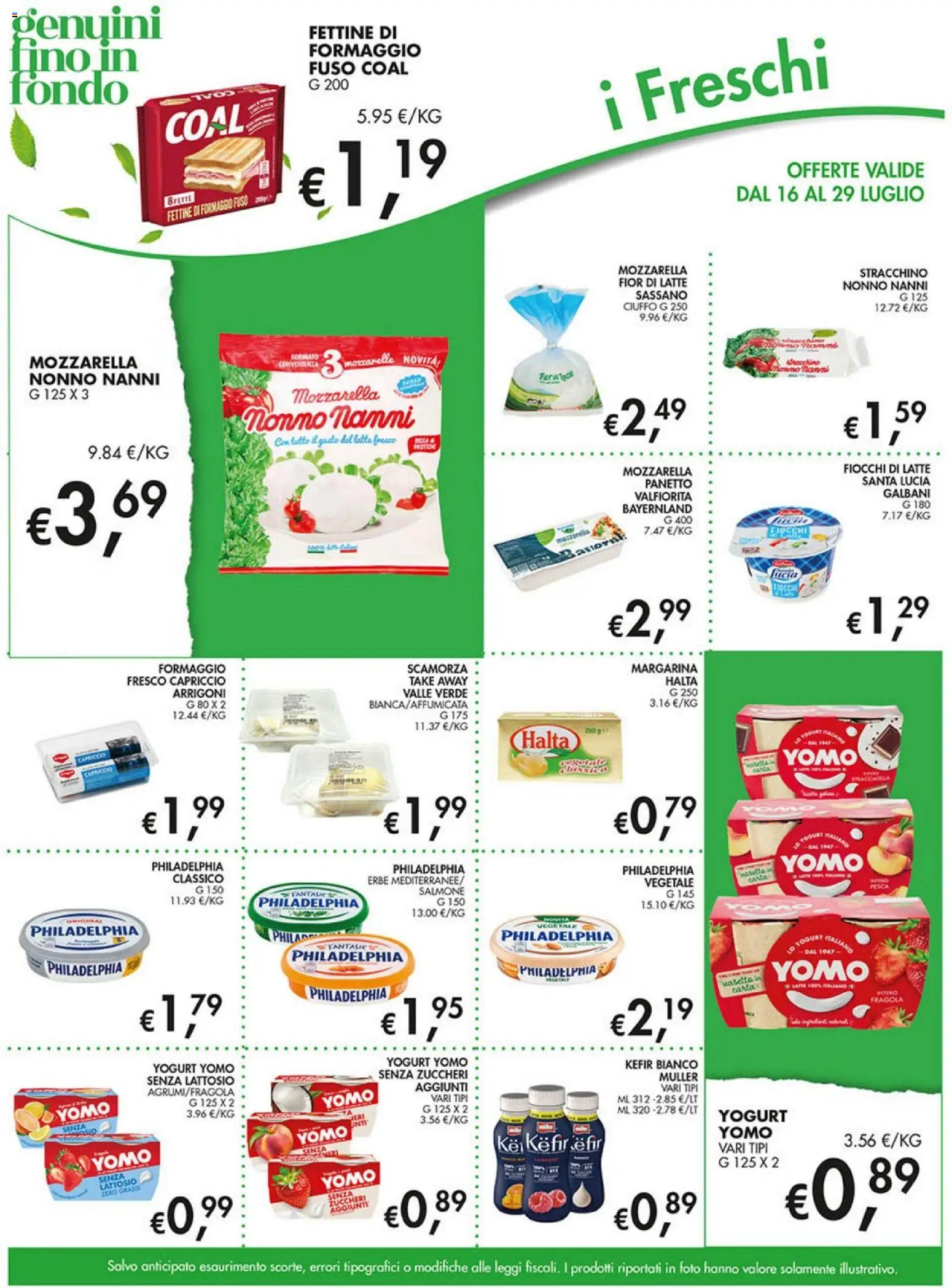 Volantino Coal del 16/07/2026 | Pagina: 7 | Prodotti: Salmone, Fiocchi di latte, Latte, Formaggio