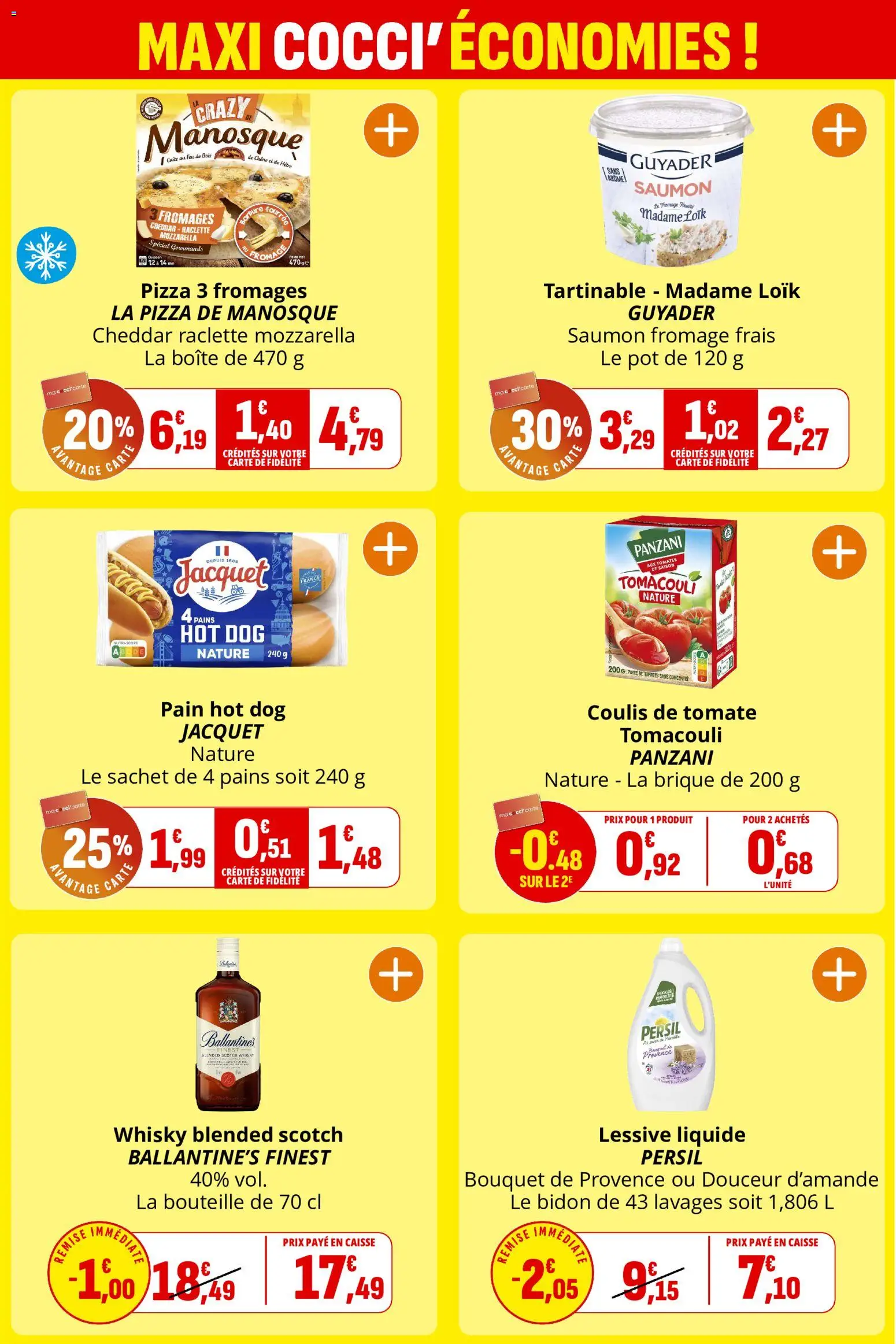 {H1} | Page: 3 | Produits: Poids, Raclette, Pizza, Cheddar