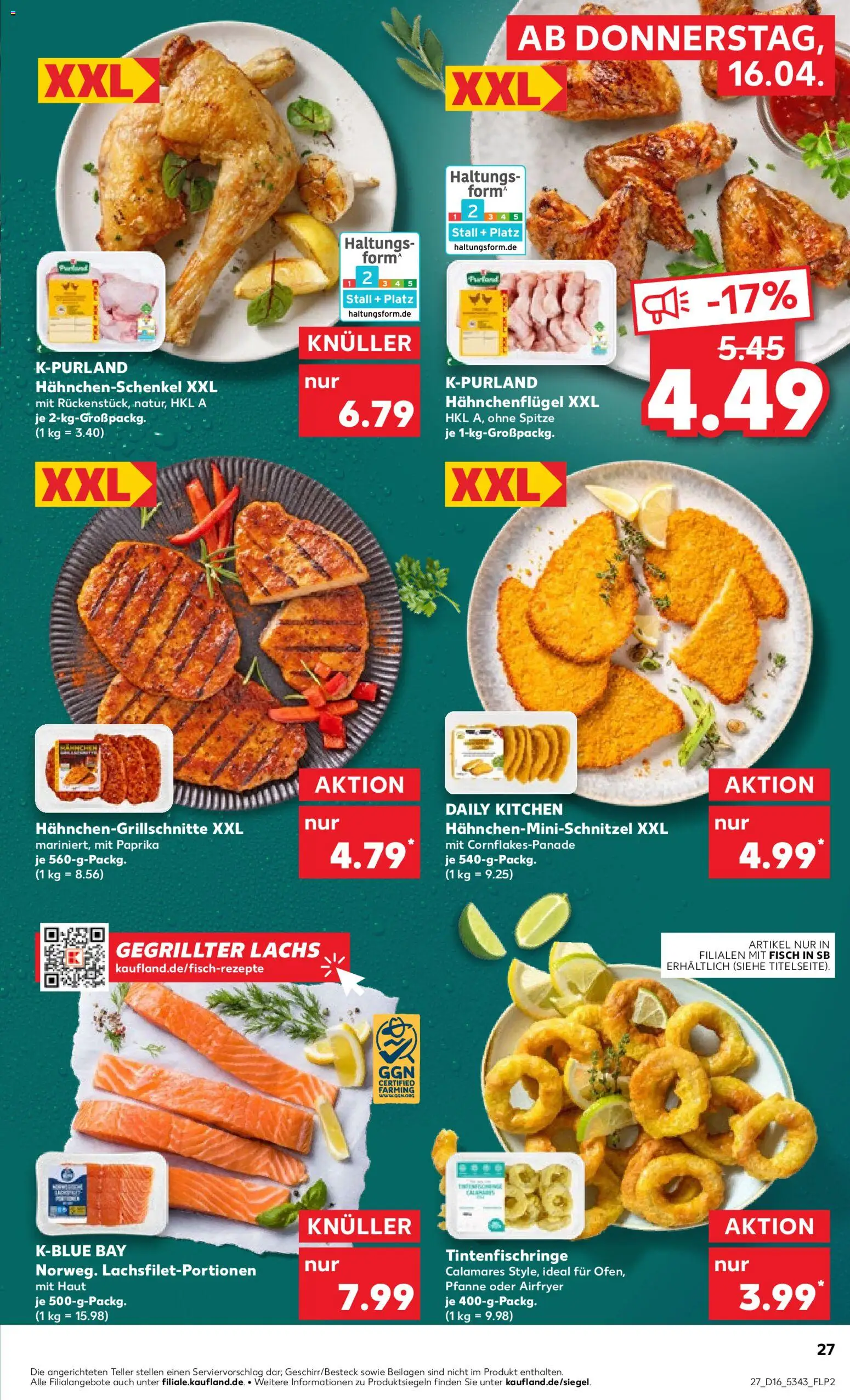 Kaufland Německo leták od 16.04.2026 | Strana: 27 | Produkty: Paprika, Forma, Airfryer