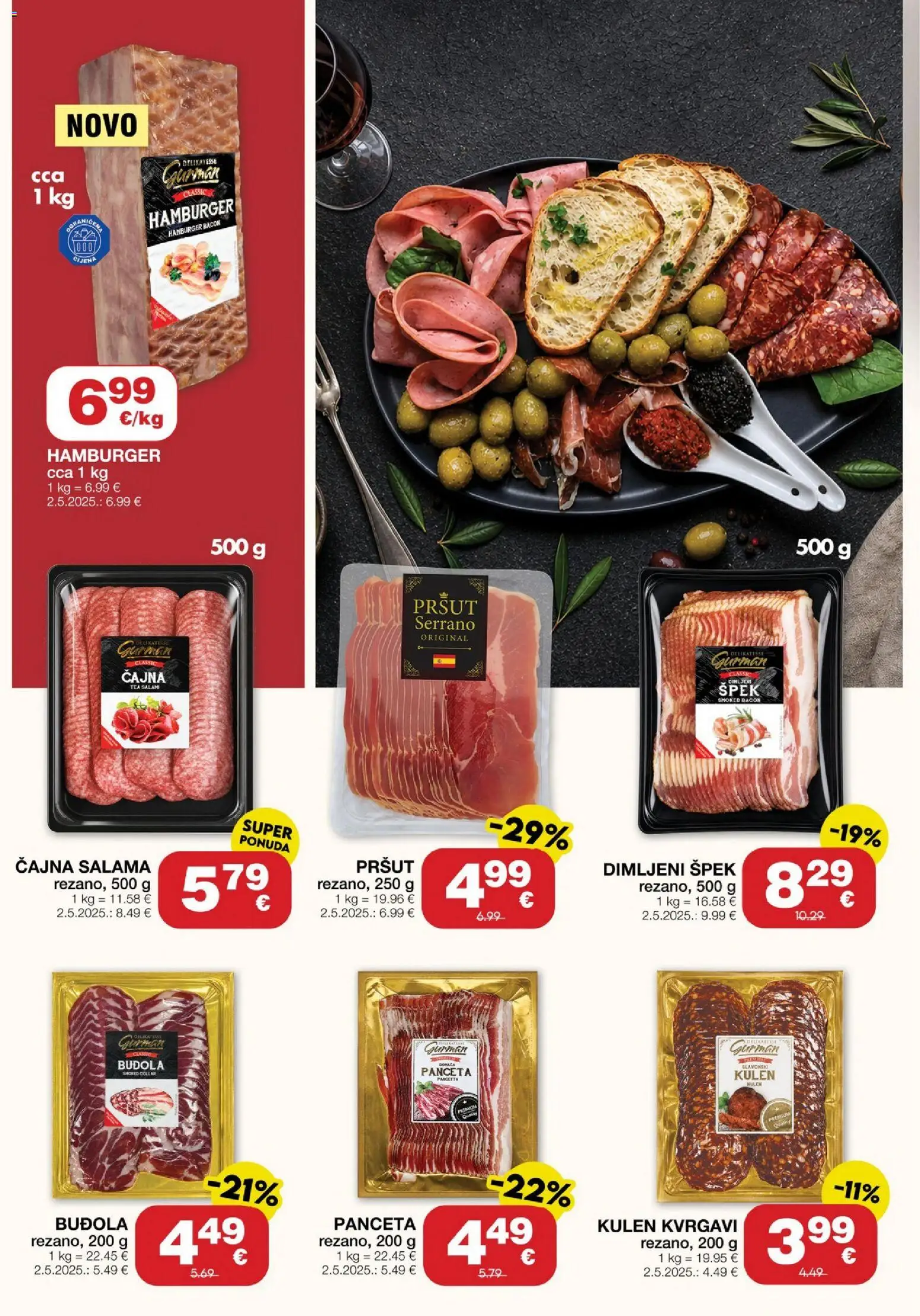 Stanić Diskont katalog | vrijedi od 15.10.2026 | Stranica: 6 | Proizvodi: Salama, Buđola, Kulen, Panceta