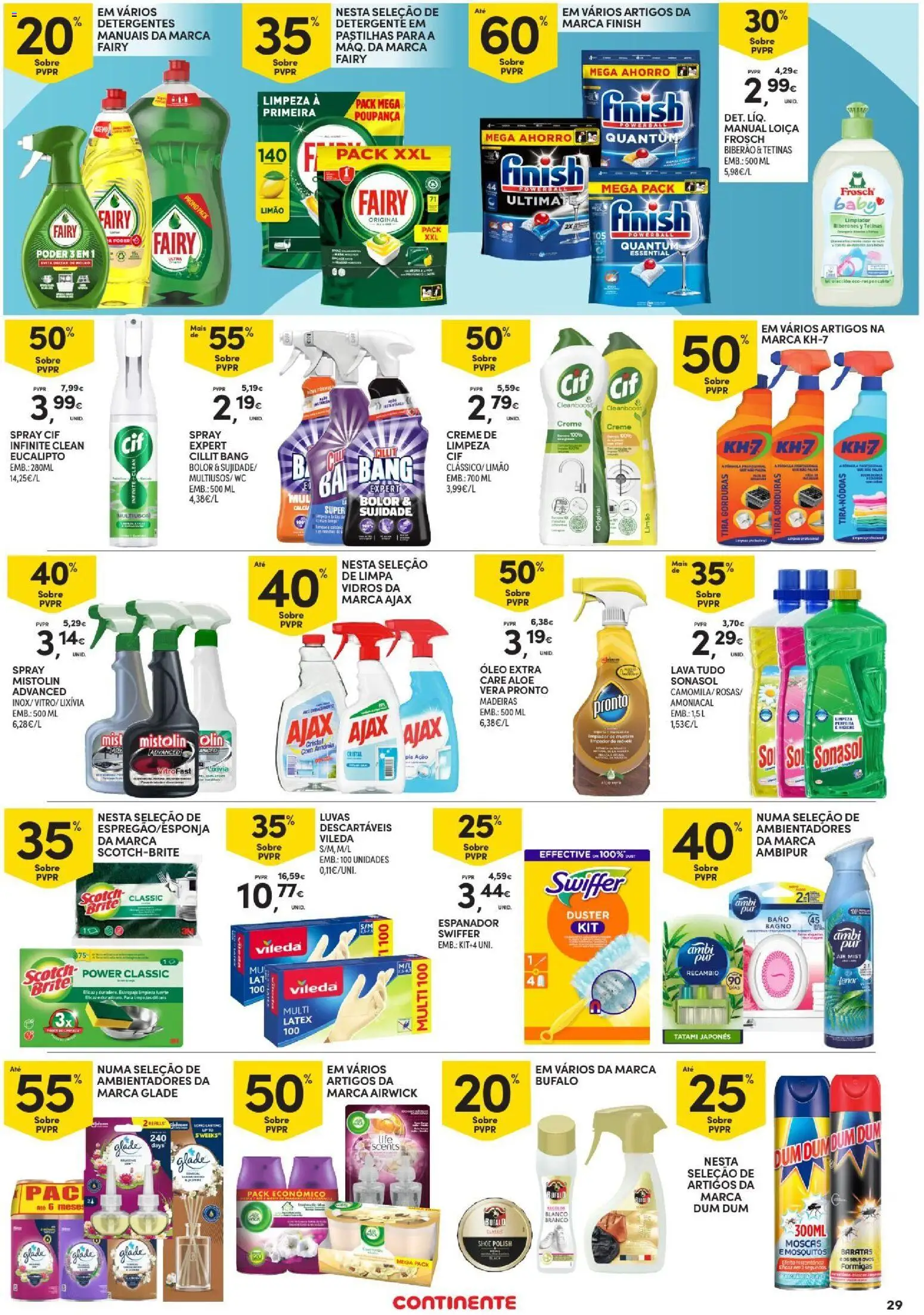 Continente Açores │ válido de 17/09/2026 | Página: 29 | Produtos: Luvas, Detergente, Madeiras, Creme