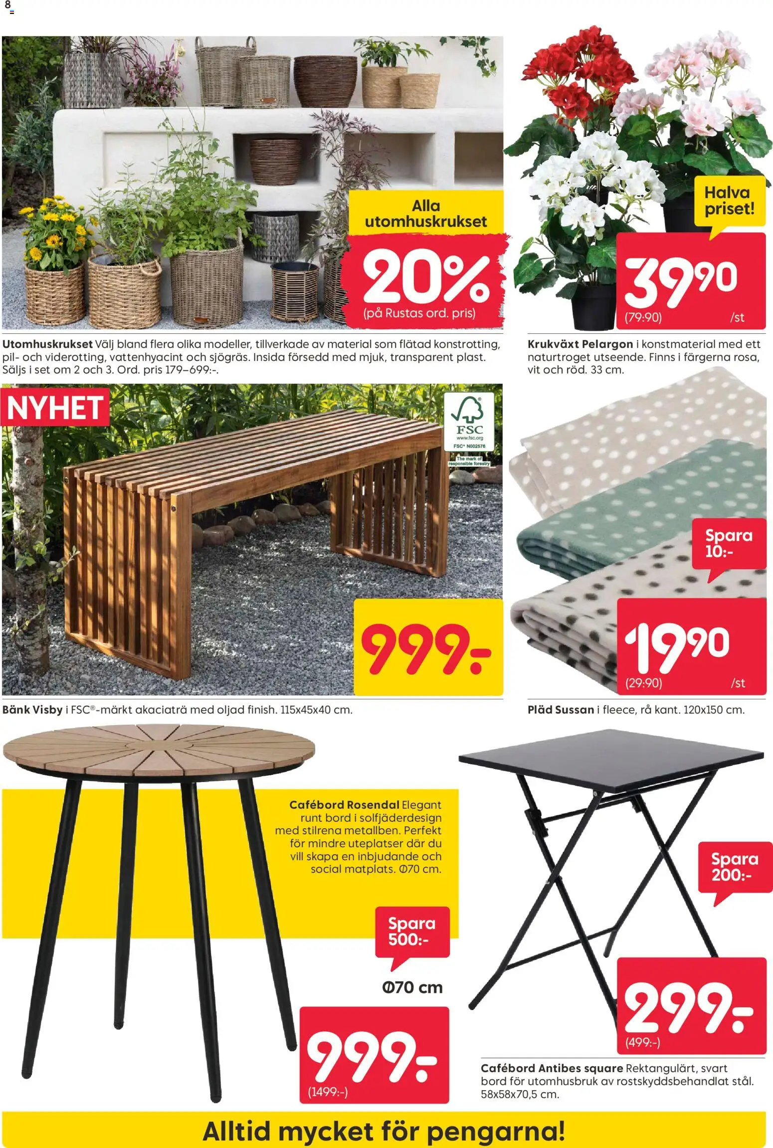 Rusta erbjudanden från 20/04/2026 > reklamblad