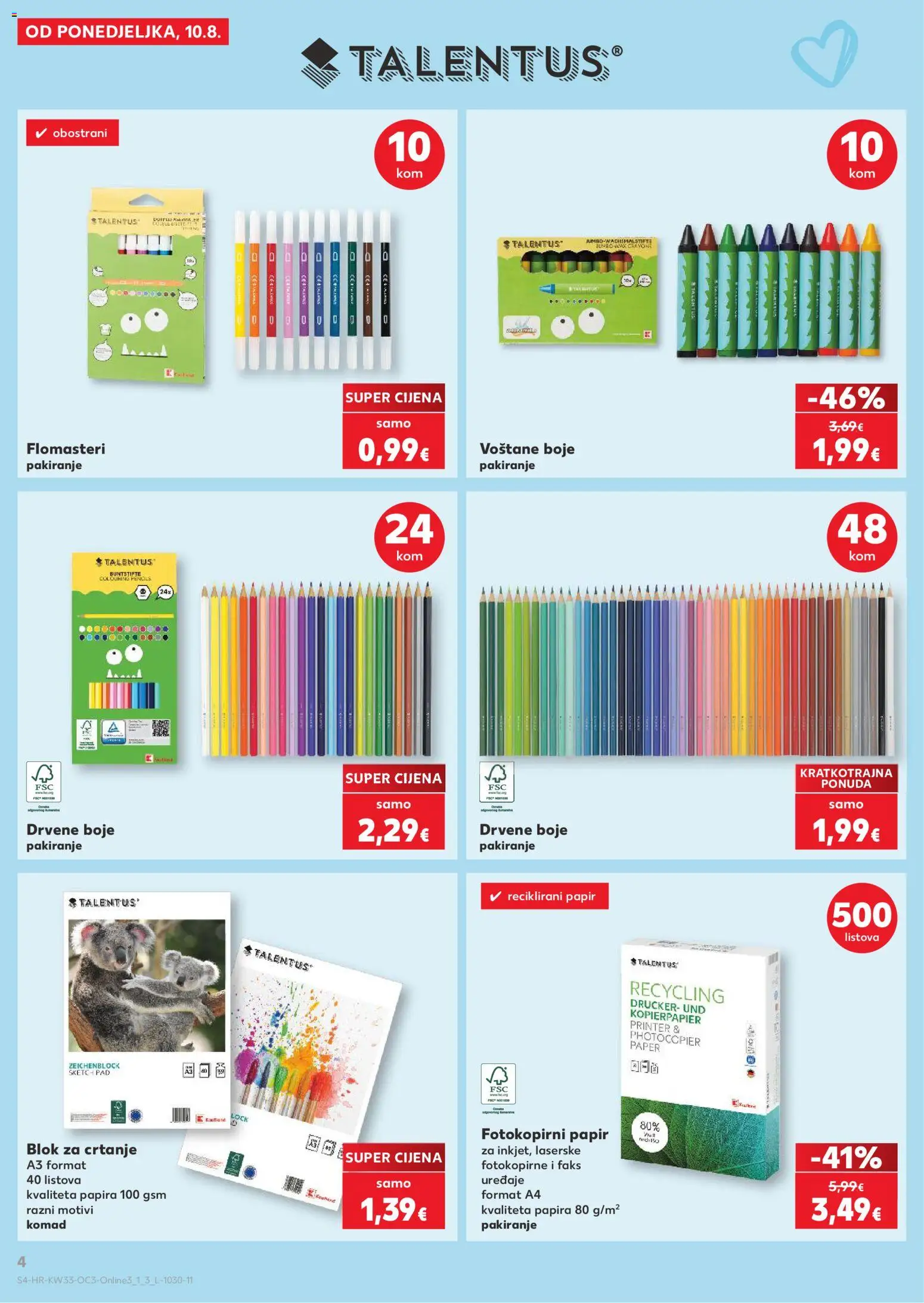 Kaufland HR akciós ujság - amely érvényes a következő dátumtól: 2026.08.10. | Oldal: 4 | Termékek: Pad, Só