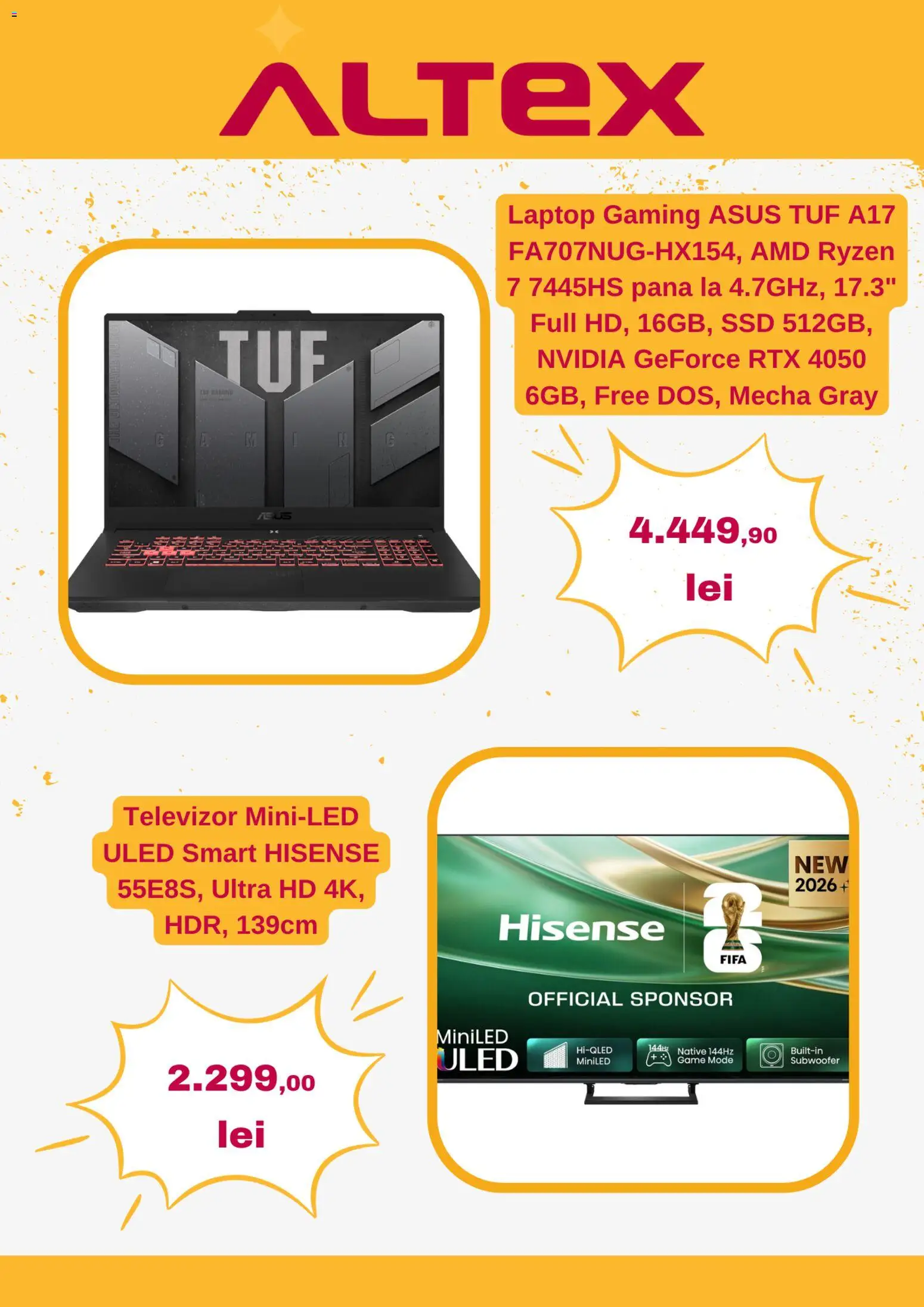 Noul catalog Altex – valabil de la 27.08.2026 | Pagină: 3 | Produse: Laptop, Televizor