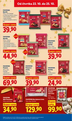 Náhled letáku FAVORINA Lískové ořechy, 100 g, v bílé/mléčné čokoládě od 22.10.2026 | Strana: 21
