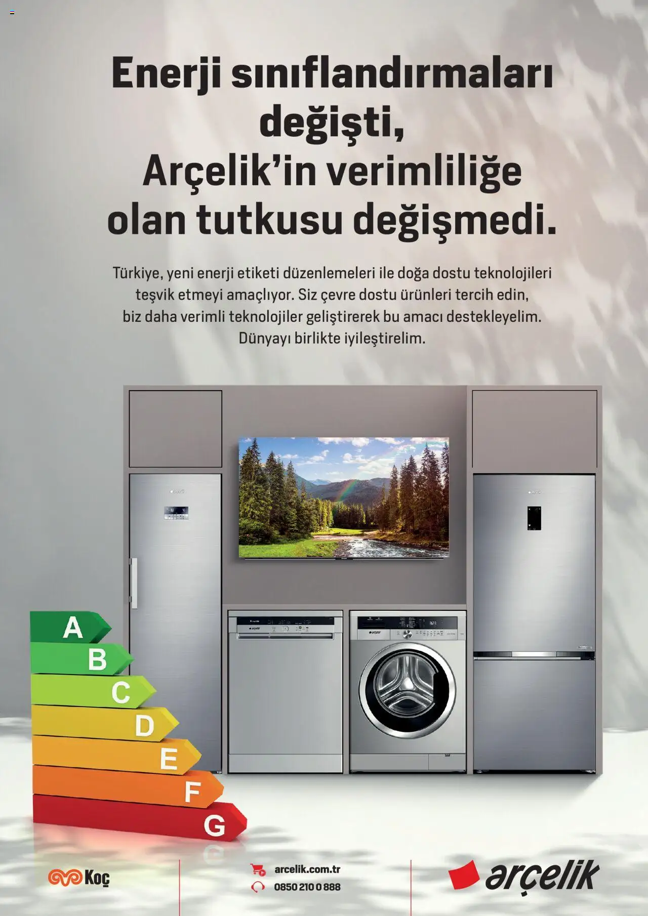 Arçelik - Enerji Sınıflandırmaları - 19 Şubat 2024 tarihinden itibaren geçerlidir | Sayfa: 1