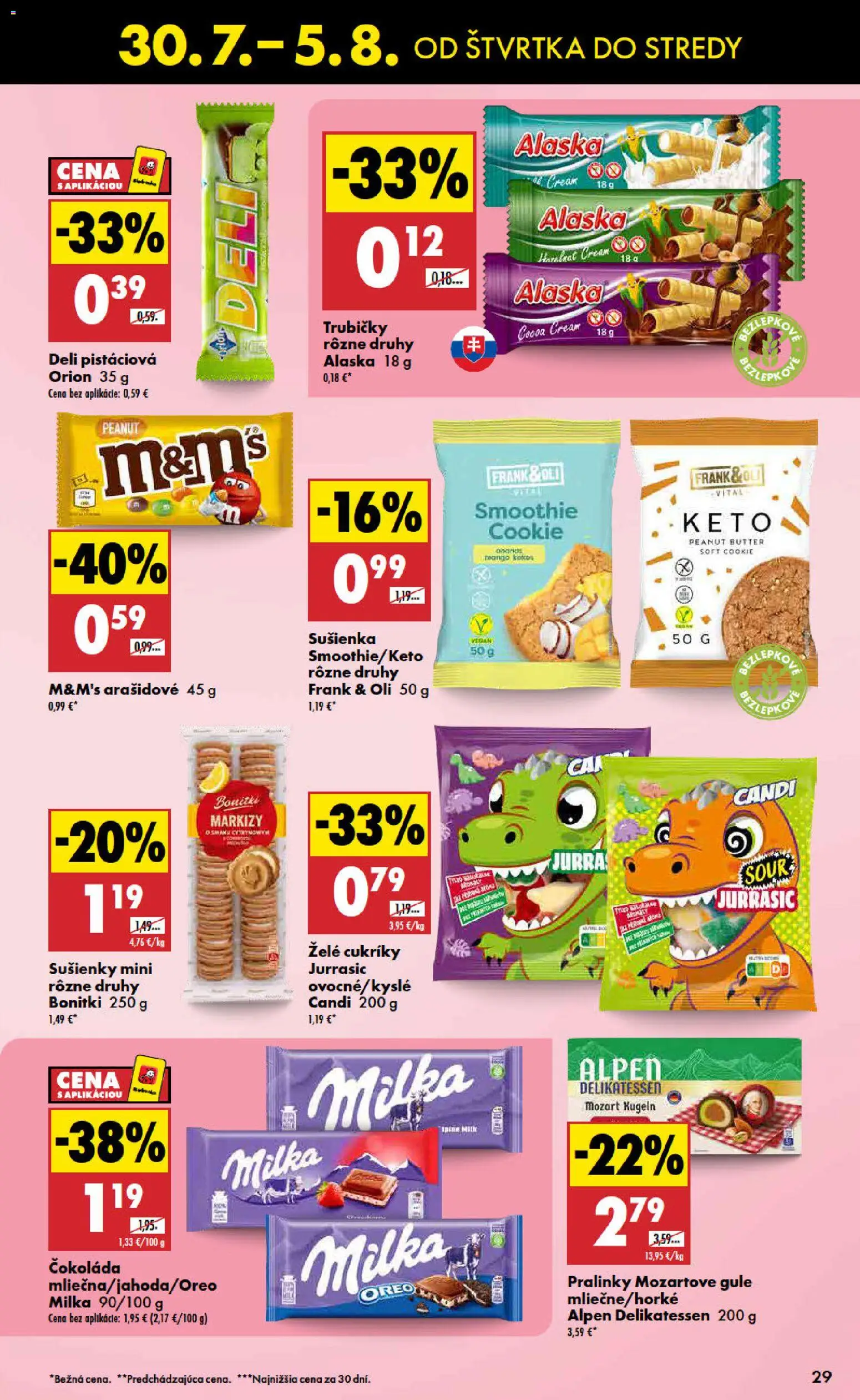 Nové Biedronka akcie – leták je platný od 30.07.2026 | Strana: 29 | Produkty: Kokos, Sušienky, Milka, Mango