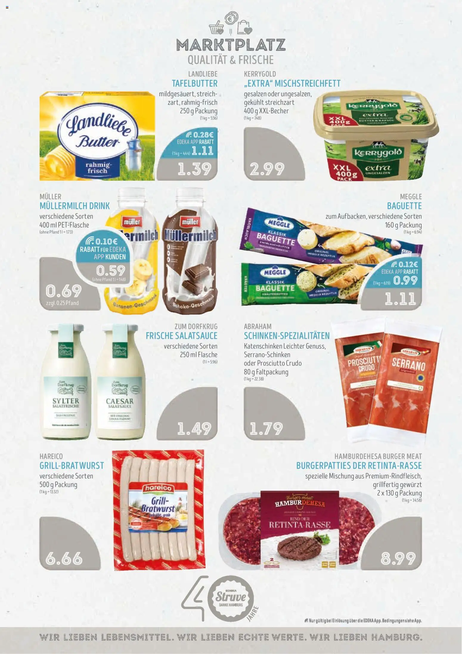 Edeka Struve Prospekt – gültig ab 22.06.2026 | Seite: 7 | Produkte: Grill, Butter, Burger, Baguette